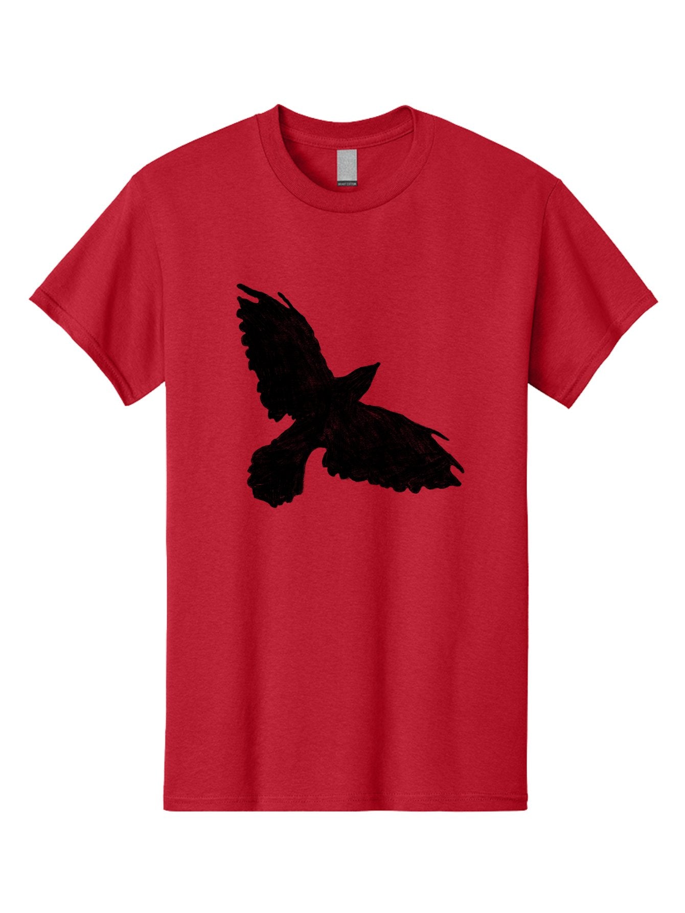 Flying-Bird Men'S Graphic Tee, 100% Cotton, Comfortable Casual Summer Wear, Machine Washable, Bird In Flight, Bird Silhouette, Flying Bird, Black Bird, Wingspan, Feathers, Bird'S Wings, Bird Flying, Winged Creature Aac315 11