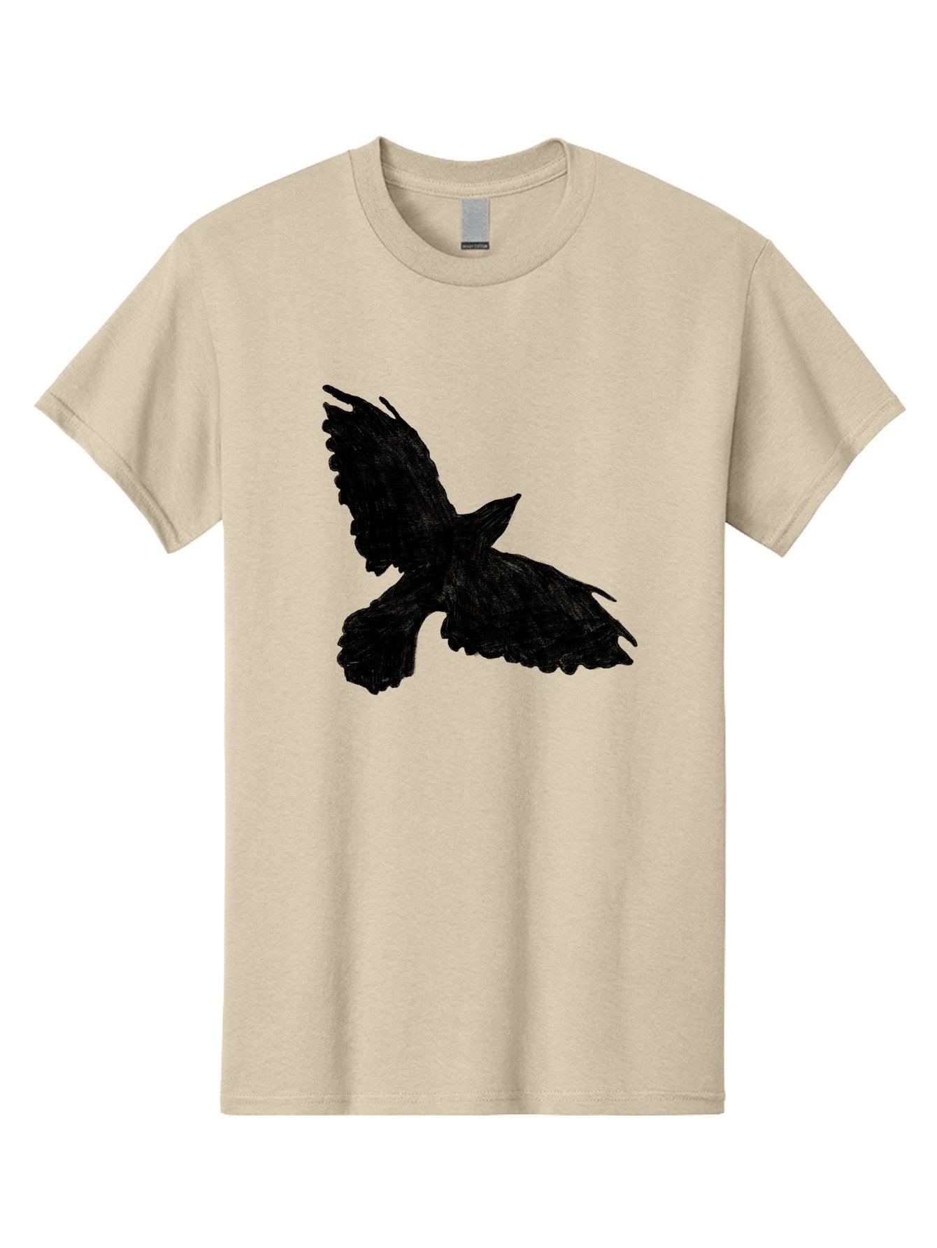 Flying-Bird Men'S Graphic Tee, 100% Cotton, Comfortable Casual Summer Wear, Machine Washable, Bird In Flight, Bird Silhouette, Flying Bird, Black Bird, Wingspan, Feathers, Bird'S Wings, Bird Flying, Winged Creature Aac315 10