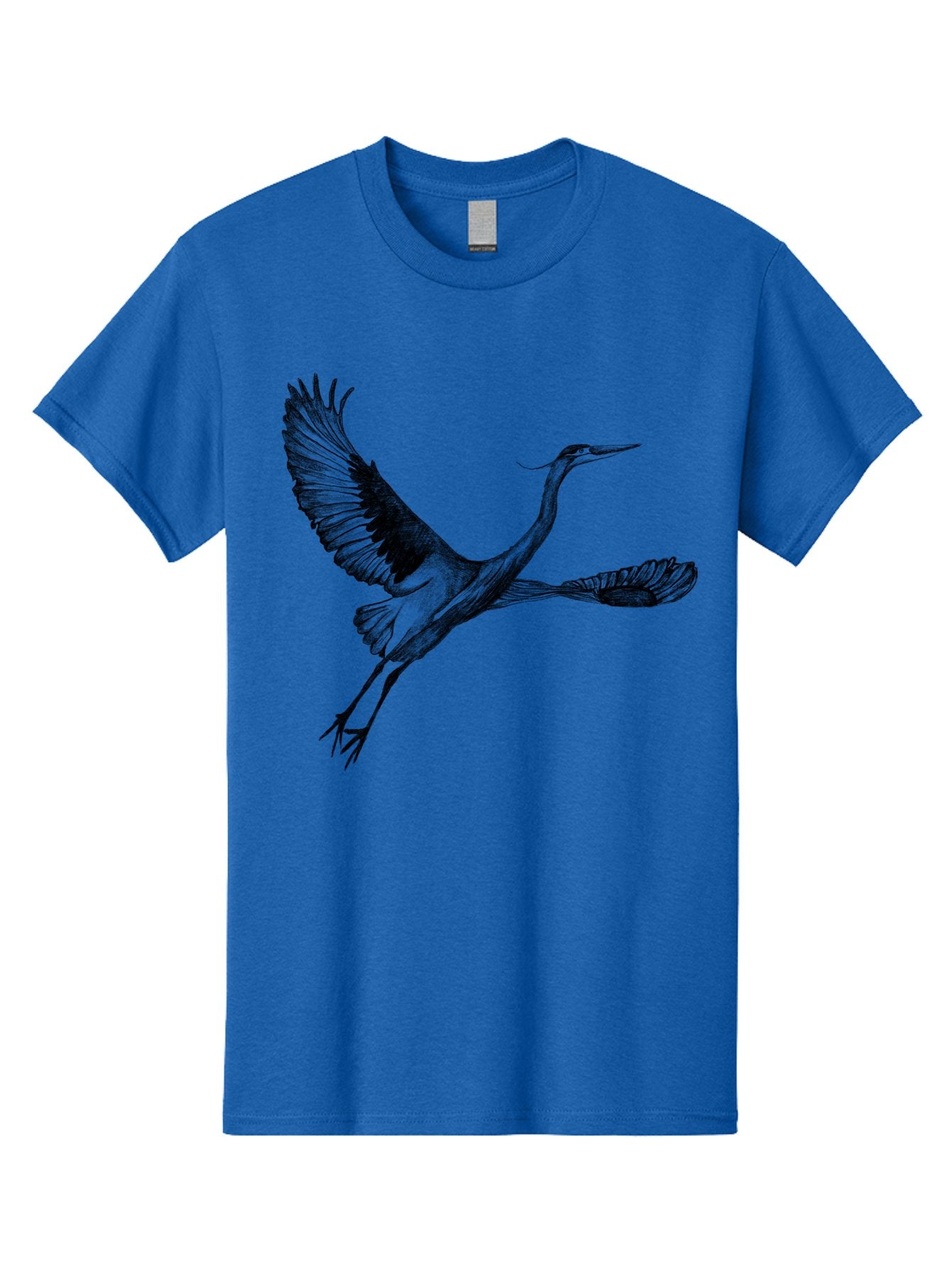 Flying-Crane Men'S Graphic Tee, 100% Cotton, Comfortable Casual Summer Wear, Machine Washable, Crane, Bird, Flying, Wildlife, Free Bird, Natural Elegance, Majestic Wings, Flying Crane, Dynamic Pose, Serene Atmosphere, Wild Bird Aac316 8