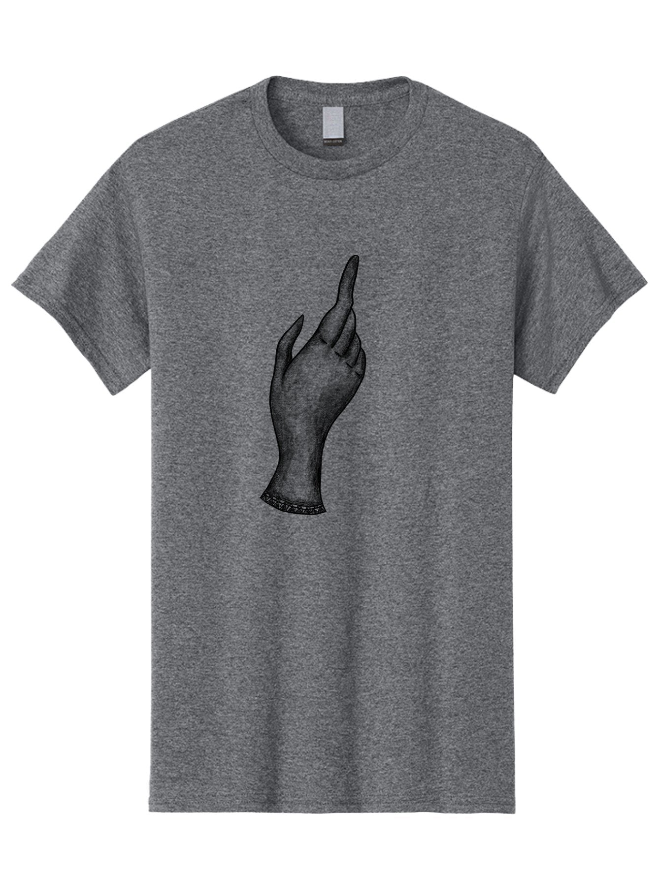 Hand-Gesture Men'S Graphic Tee, 100% Cotton, Comfortable Casual Summer Wear, Machine Washable, Hand Gesture, Index Finger Pointing, Hand With Bracelet, Stylish Hand, Artistic Hand Drawing, Gesture Of Emphasis, Creative Gesture Aac321