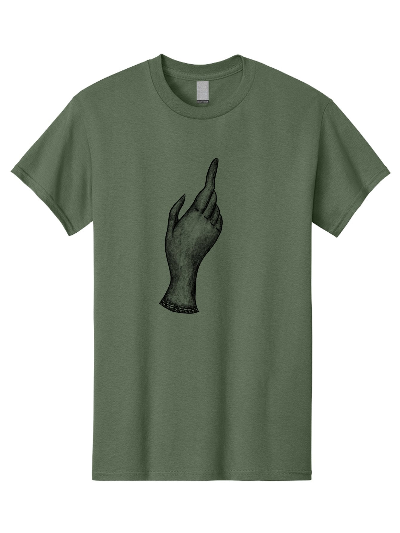 Hand-Gesture Men'S Graphic Tee, 100% Cotton, Comfortable Casual Summer Wear, Machine Washable, Hand Gesture, Index Finger Pointing, Hand With Bracelet, Stylish Hand, Artistic Hand Drawing, Gesture Of Emphasis, Creative Gesture Aac321 4