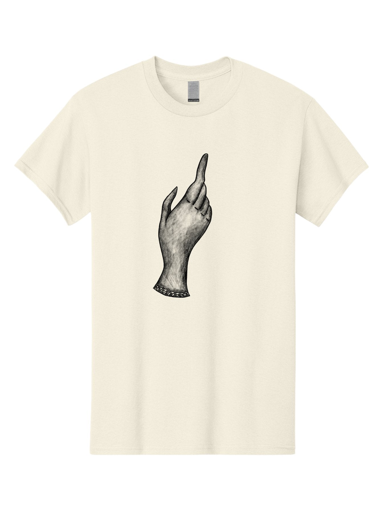 Hand-Gesture Men'S Graphic Tee, 100% Cotton, Comfortable Casual Summer Wear, Machine Washable, Hand Gesture, Index Finger Pointing, Hand With Bracelet, Stylish Hand, Artistic Hand Drawing, Gesture Of Emphasis, Creative Gesture Aac321 15