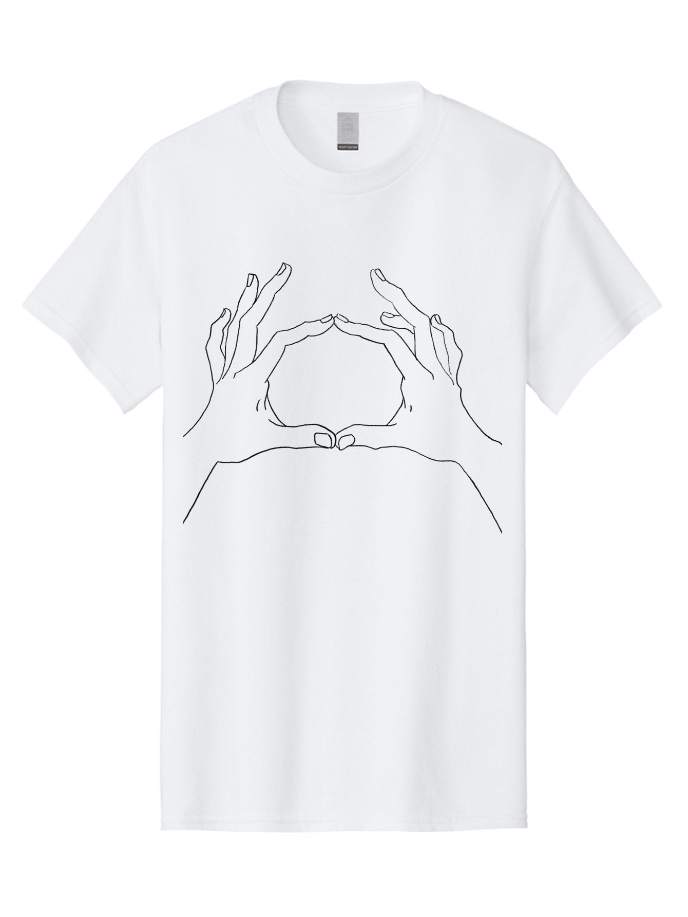 Hands-Forming-Circle Men'S Graphic Tee, 100% Cotton, Comfortable Casual Summer Wear, Machine Washable, Hand Gesture, Spiritual Symbol, Meditation Pose, Yoga Mudra, Wellness Practice, Mindfulness Exercise, Hand Illustration, Symbolic Gesture Aac323 5