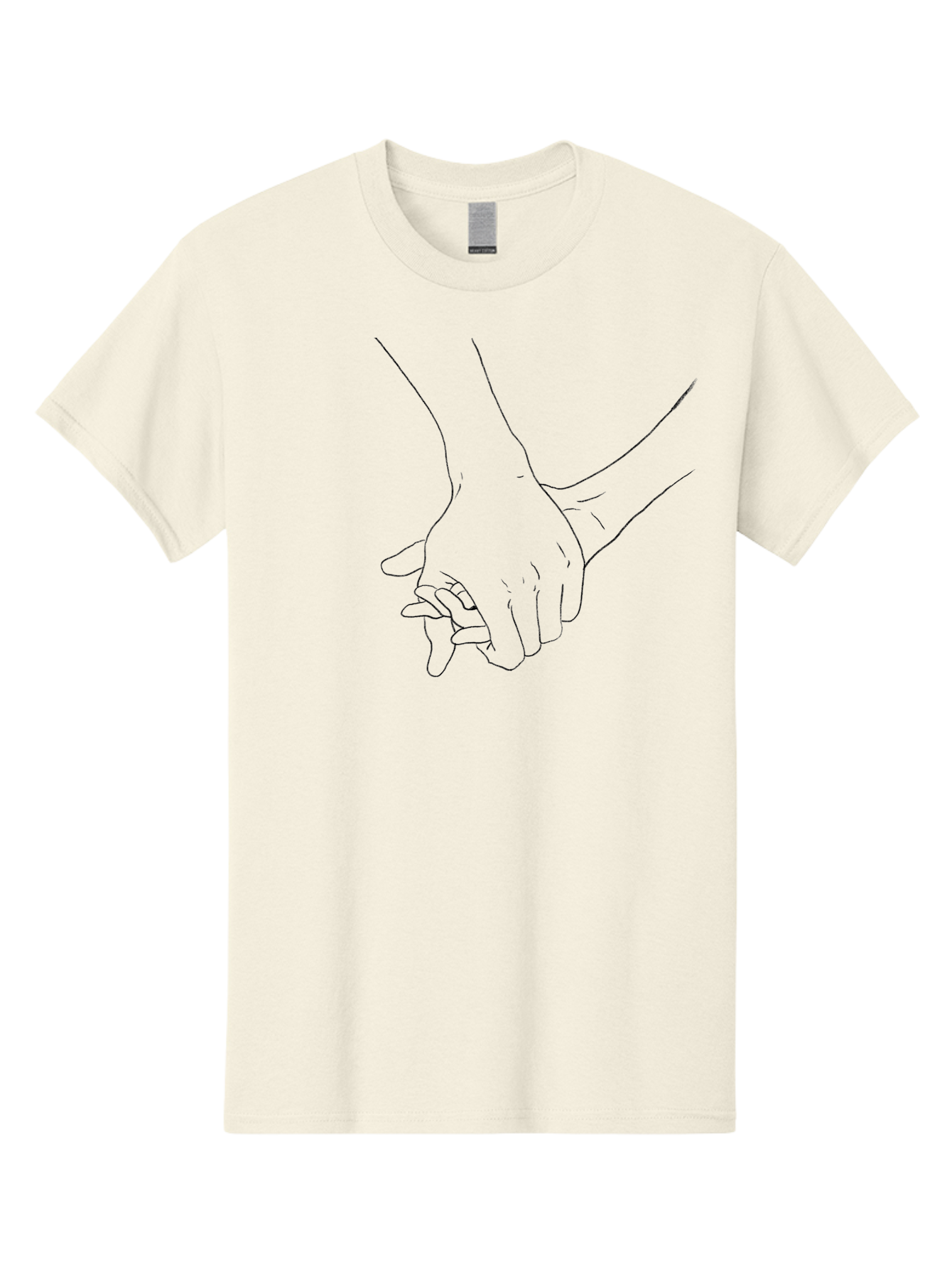 Hands-Holding-1 Men'S Graphic Tee, 100% Cotton, Comfortable Casual Summer Wear, Machine Washable, Hands Holding Each Other, Tender Touch, Love And Care, Friendship, Support, Unity Aac324 13