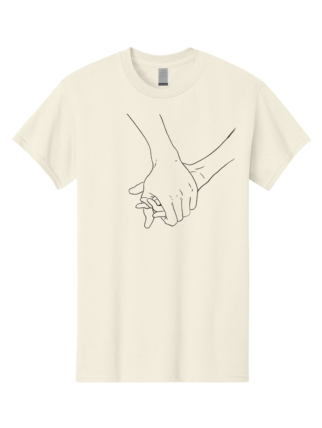 Hands-Holding-1 Men'S Graphic Tee, 100% Cotton, Comfortable Casual Summer Wear, Machine Washable, Hands Holding Each Other, Tender Touch, Love And Care, Friendship, Support, Unity Aac324 6
