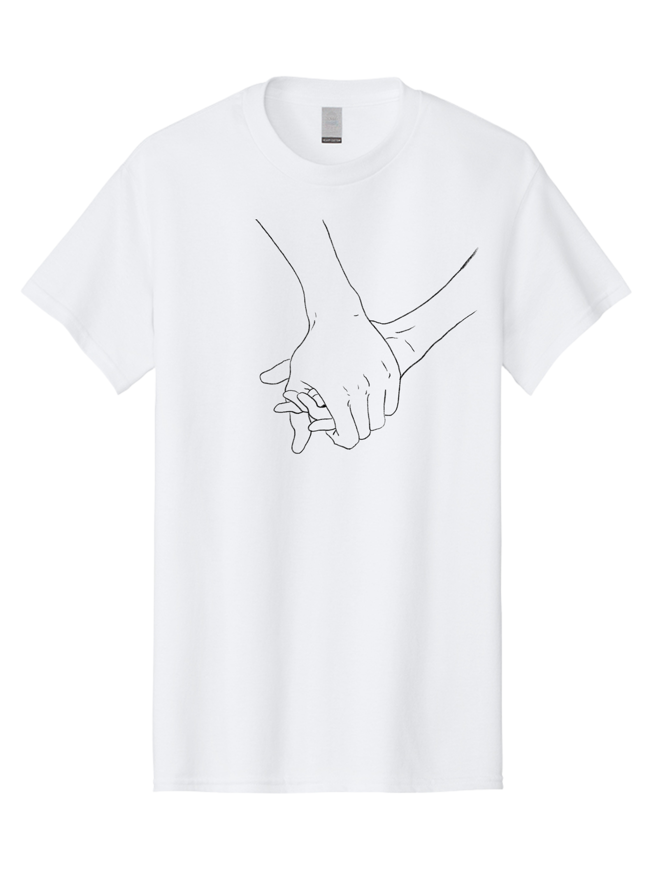 Hands-Holding-1 Men'S Graphic Tee, 100% Cotton, Comfortable Casual Summer Wear, Machine Washable, Hands Holding Each Other, Tender Touch, Love And Care, Friendship, Support, Unity Aac324 29