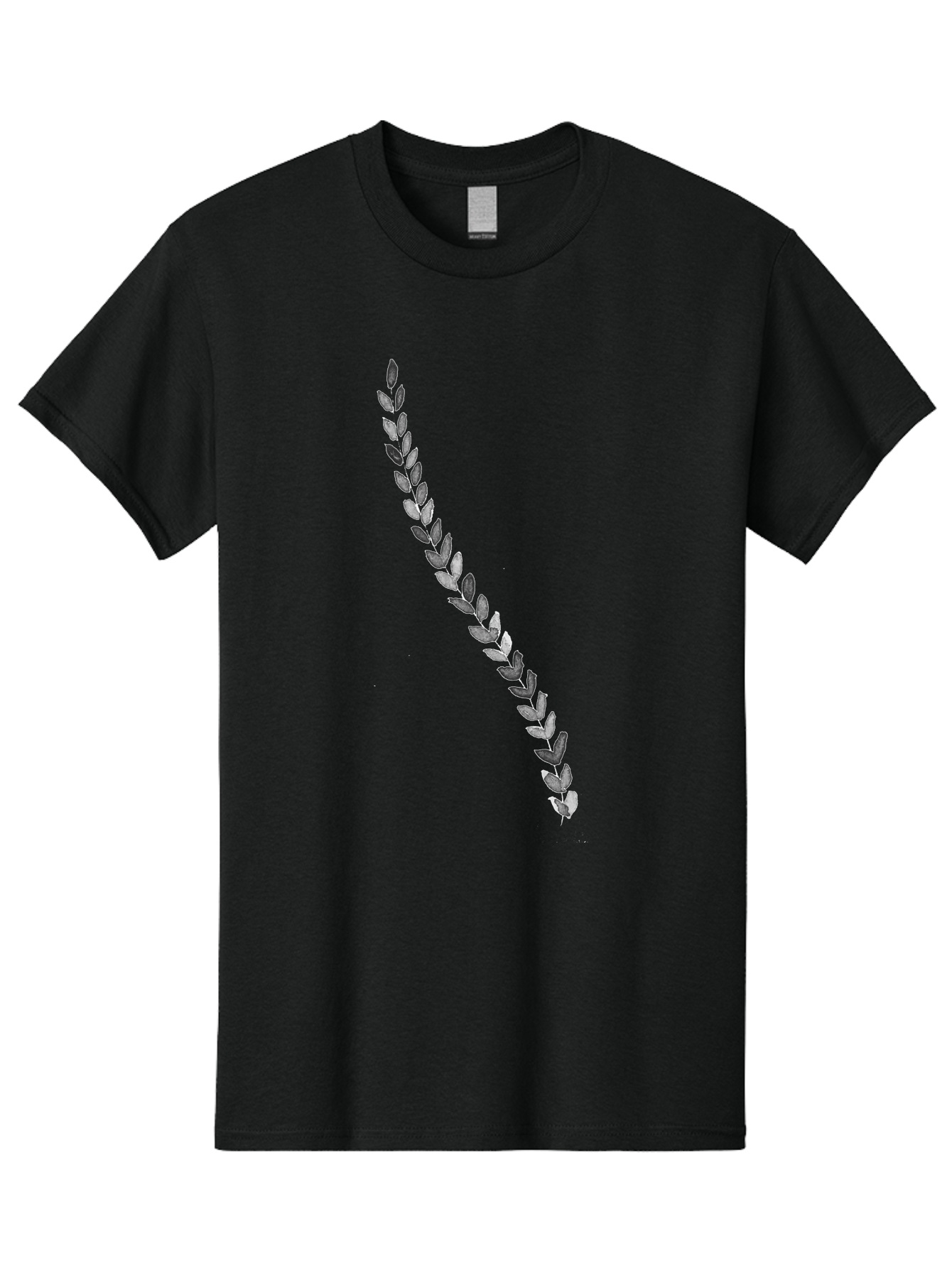 Leaves Men'S Graphic Tee, 100% Cotton, Comfortable Casual Summer Wear, Machine Washable, Laurel Wreath, Leafy Garland, Purple Leaves, Digital Illustration, Graphic Design, Symbol Of Honor, Award Decoration, Vintage Style Aac332 13