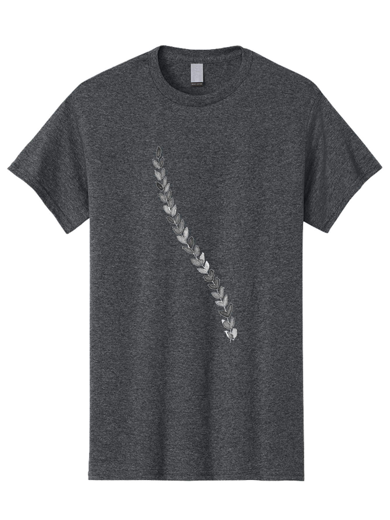 Leaves Men'S Graphic Tee, 100% Cotton, Comfortable Casual Summer Wear, Machine Washable, Laurel Wreath, Leafy Garland, Purple Leaves, Digital Illustration, Graphic Design, Symbol Of Honor, Award Decoration, Vintage Style Aac332 17