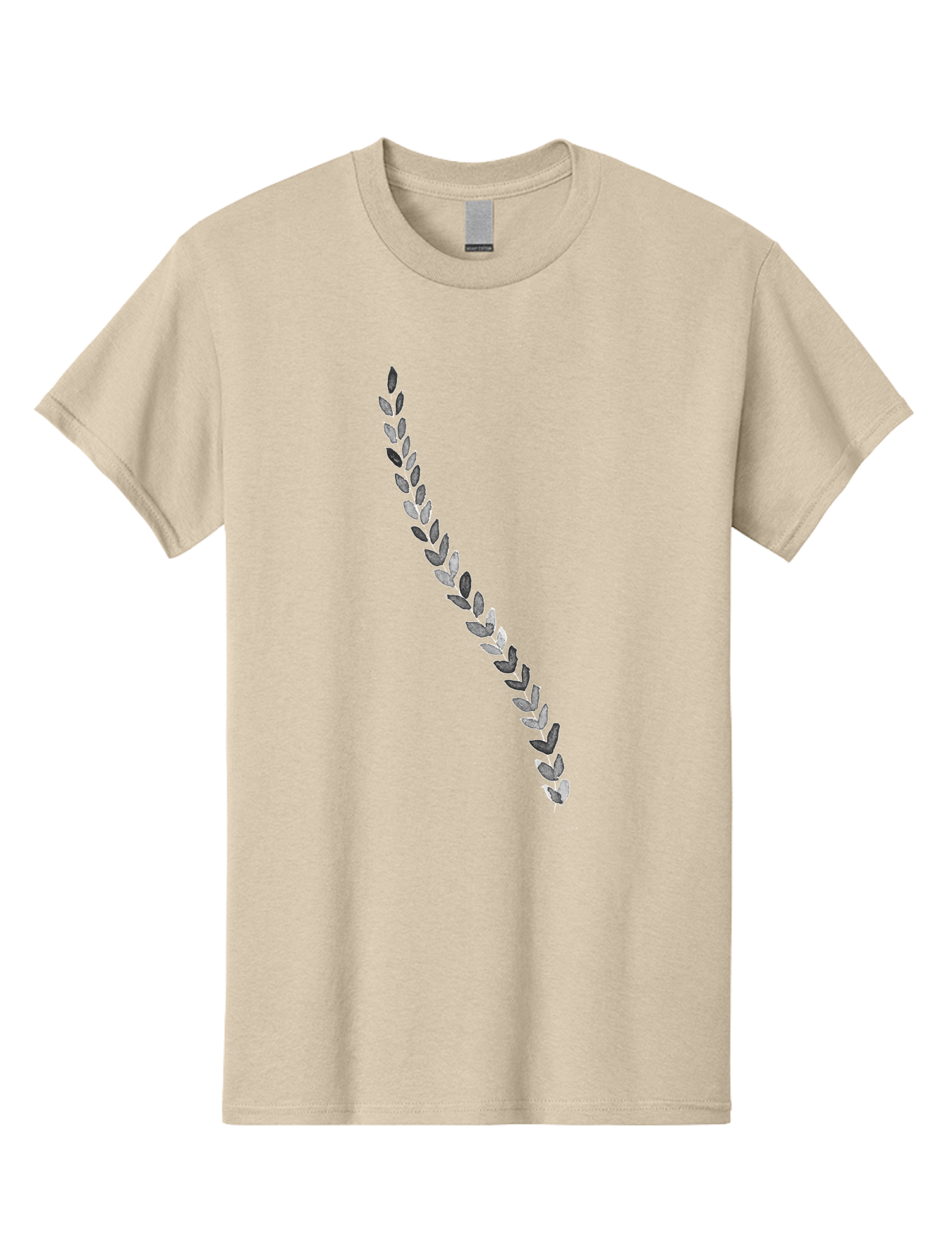 Leaves Men'S Graphic Tee, 100% Cotton, Comfortable Casual Summer Wear, Machine Washable, Laurel Wreath, Leafy Garland, Purple Leaves, Digital Illustration, Graphic Design, Symbol Of Honor, Award Decoration, Vintage Style Aac332 29