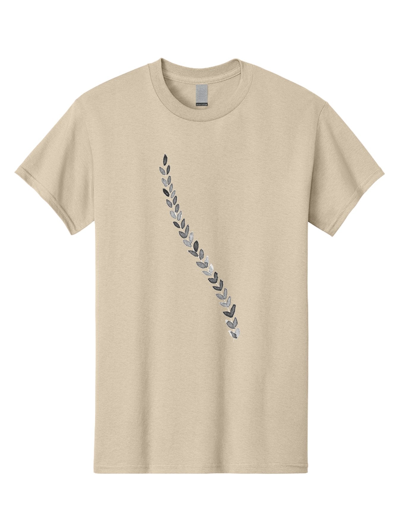 Leaves Men'S Graphic Tee, 100% Cotton, Comfortable Casual Summer Wear, Machine Washable, Laurel Wreath, Leafy Garland, Purple Leaves, Digital Illustration, Graphic Design, Symbol Of Honor, Award Decoration, Vintage Style Aac332 13