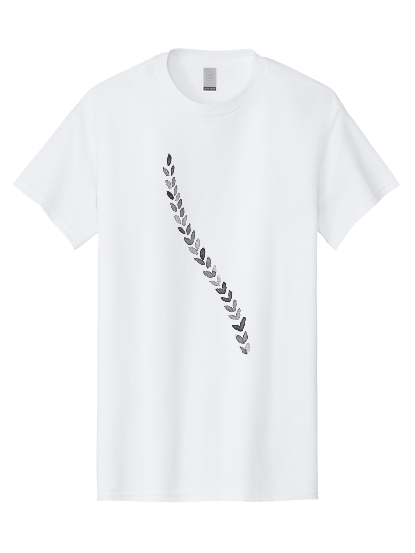 Leaves Men'S Graphic Tee, 100% Cotton, Comfortable Casual Summer Wear, Machine Washable, Laurel Wreath, Leafy Garland, Purple Leaves, Digital Illustration, Graphic Design, Symbol Of Honor, Award Decoration, Vintage Style Aac332 27