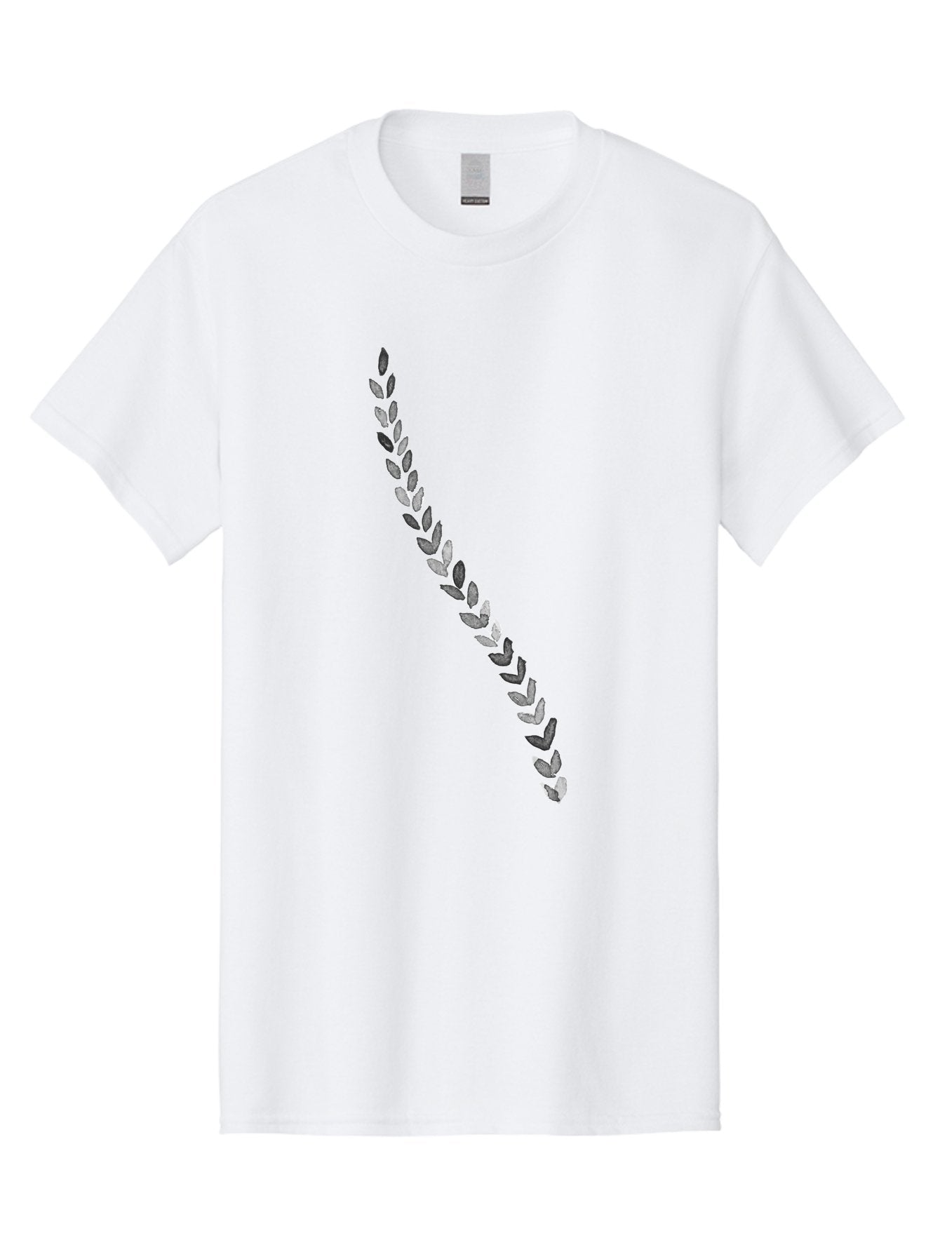 Leaves Men'S Graphic Tee, 100% Cotton, Comfortable Casual Summer Wear, Machine Washable, Laurel Wreath, Leafy Garland, Purple Leaves, Digital Illustration, Graphic Design, Symbol Of Honor, Award Decoration, Vintage Style Aac332 10