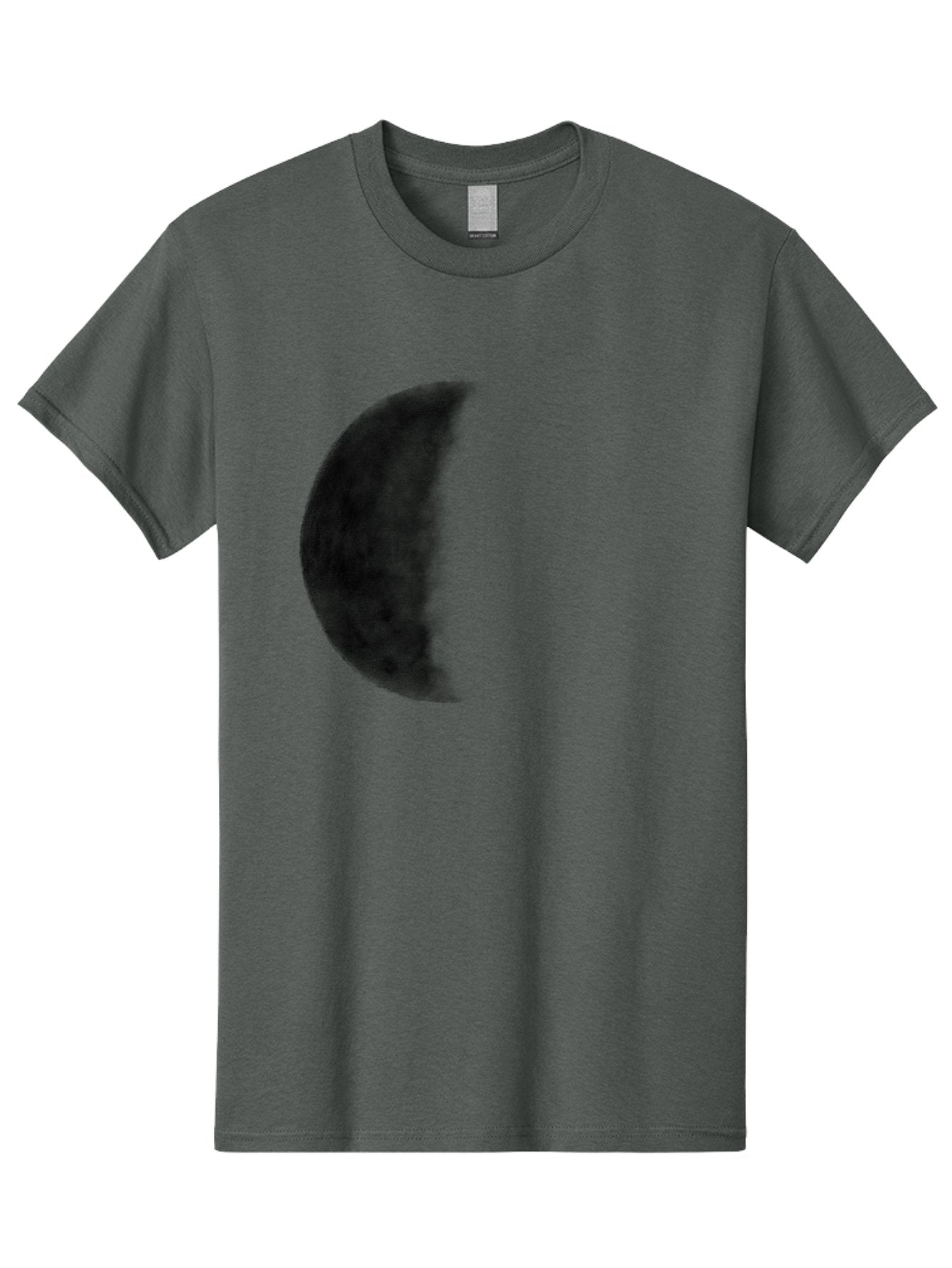 Moon Men'S Graphic Tee, 100% Cotton, Comfortable Casual Summer Wear, Machine Washable, Moon Phase, Lunar Cycle, Half Moon, Moon Surface, Dark Craters, Lunar Texture, Celestial Body, Space Imagery, Astronomy Aac337 8