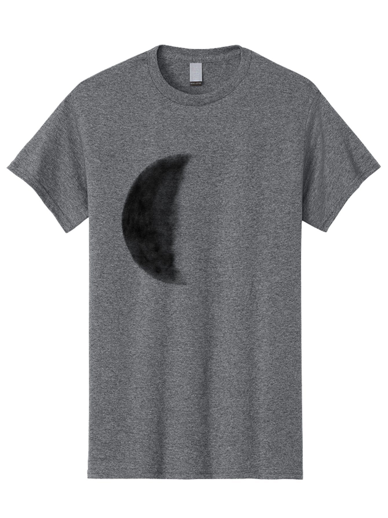 Moon Men'S Graphic Tee, 100% Cotton, Comfortable Casual Summer Wear, Machine Washable, Moon Phase, Lunar Cycle, Half Moon, Moon Surface, Dark Craters, Lunar Texture, Celestial Body, Space Imagery, Astronomy Aac337 5