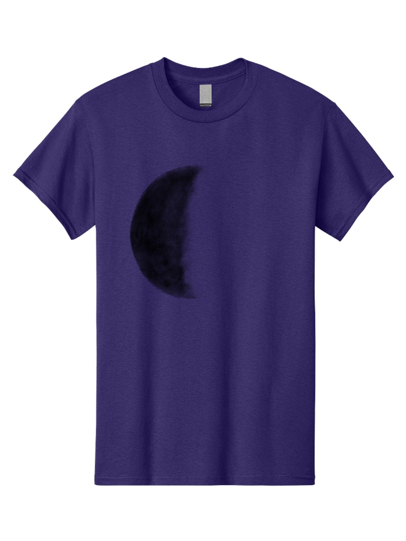 Moon Men'S Graphic Tee, 100% Cotton, Comfortable Casual Summer Wear, Machine Washable, Moon Phase, Lunar Cycle, Half Moon, Moon Surface, Dark Craters, Lunar Texture, Celestial Body, Space Imagery, Astronomy Aac337 7
