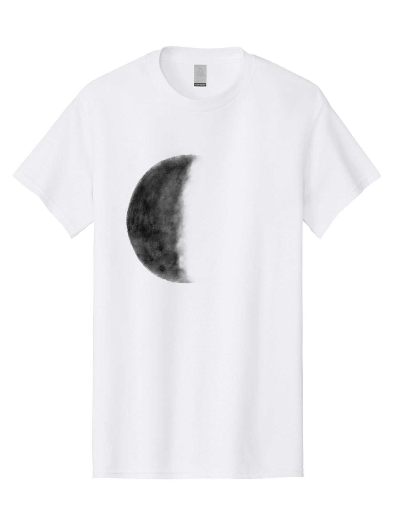 Moon Men'S Graphic Tee, 100% Cotton, Comfortable Casual Summer Wear, Machine Washable, Moon Phase, Lunar Cycle, Half Moon, Moon Surface, Dark Craters, Lunar Texture, Celestial Body, Space Imagery, Astronomy Aac337 6