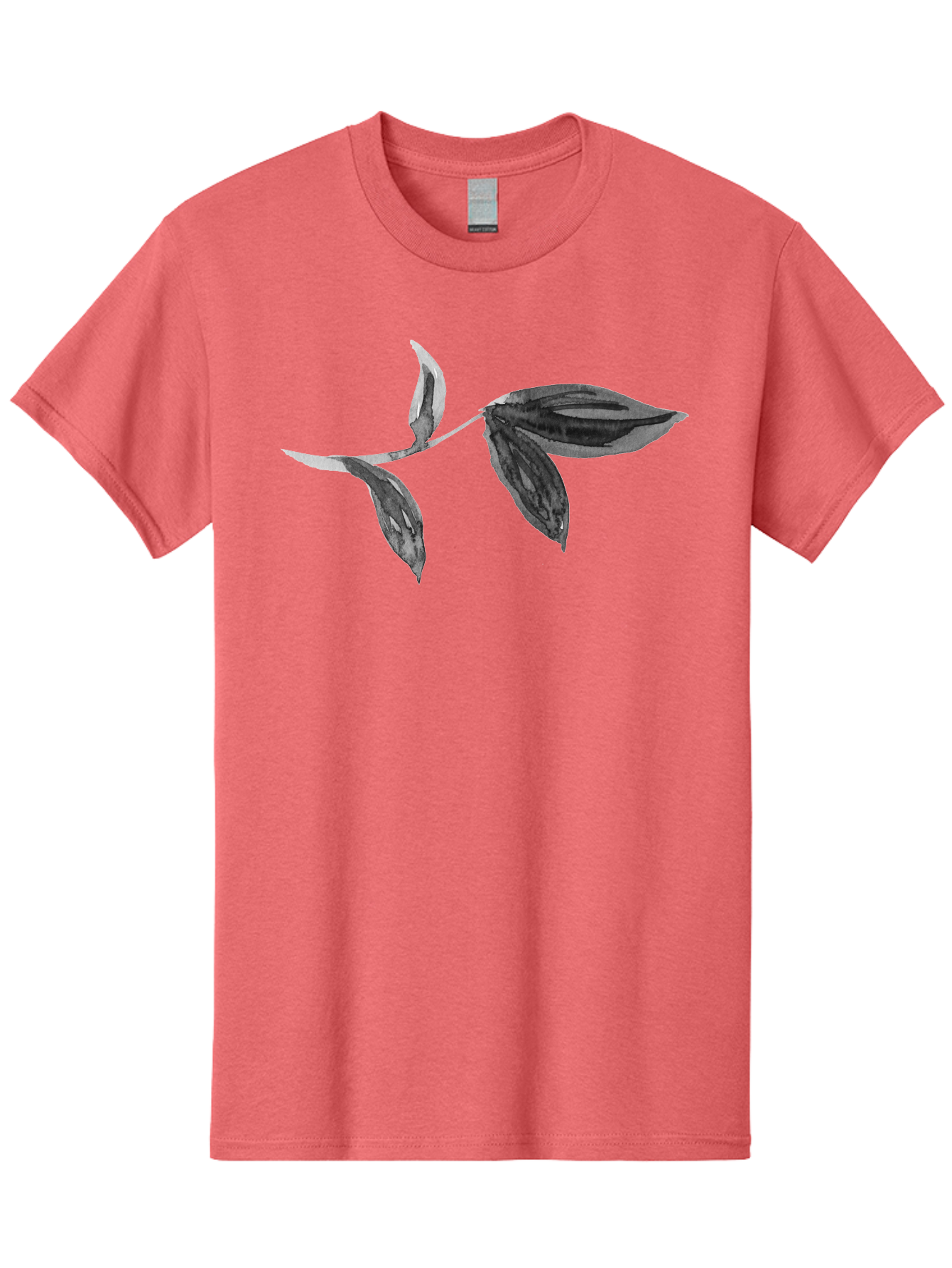 Silver-Leaves Men'S Graphic Tee, 100% Cotton, Comfortable Casual Summer Wear, Machine Washable, Black And White Leaves, Leaf Design, Leaf Pattern, Minimalist Art, Digital Illustration, Leafy Graphics, Plant Art, Modern Art, Simple Shapes, Aac349 21