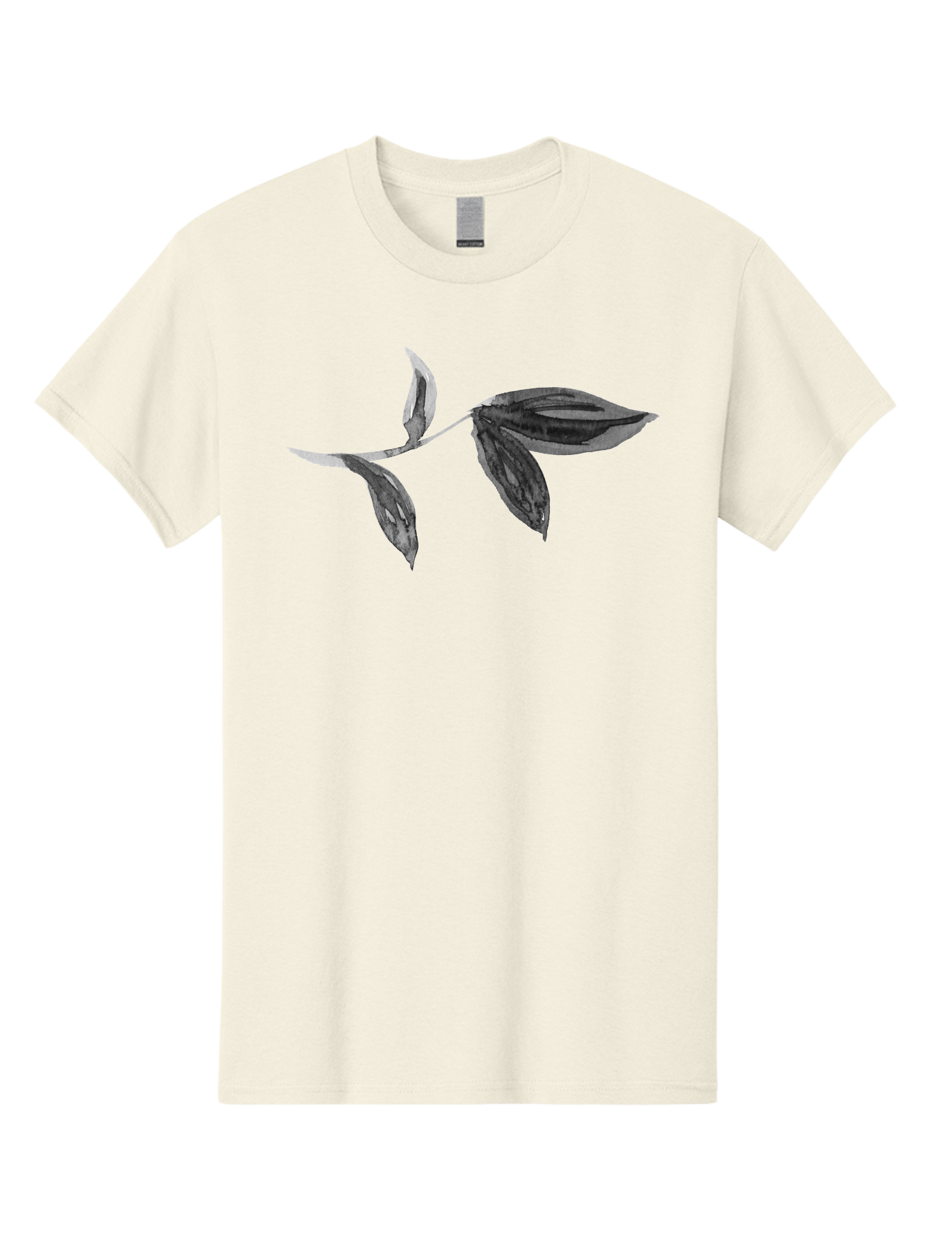 Silver-Leaves Men'S Graphic Tee, 100% Cotton, Comfortable Casual Summer Wear, Machine Washable, Black And White Leaves, Leaf Design, Leaf Pattern, Minimalist Art, Digital Illustration, Leafy Graphics, Plant Art, Modern Art, Simple Shapes, Aac349 29