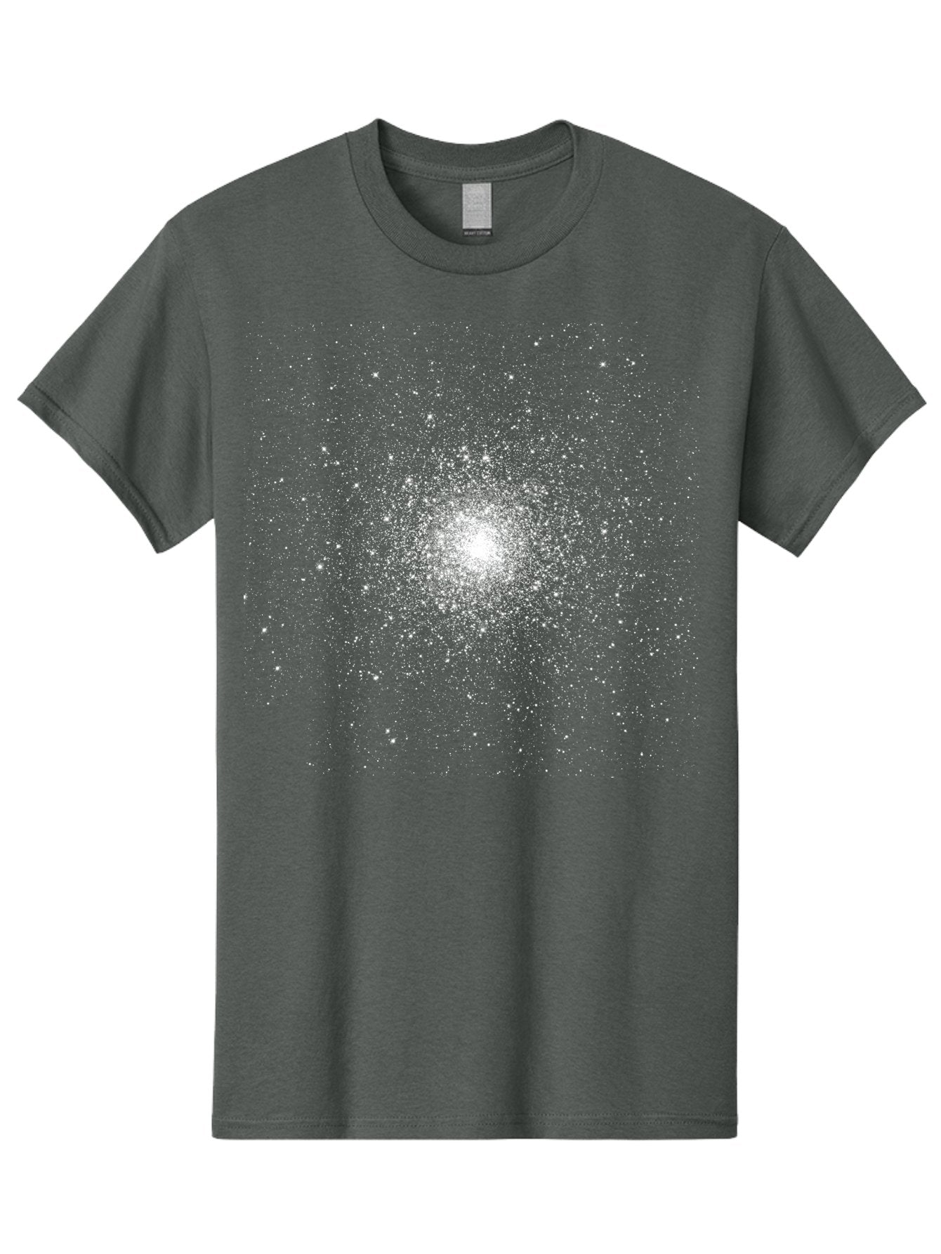 Star-Burst Men'S Graphic Tee, 100% Cotton, Comfortable Casual Summer Wear, Machine Washable, White Speckles, Burst Effect, Abstract Design, Light Particles, Glowing Center, Visual Effect, Motion Blur, Sparkling Dots Aac352 8