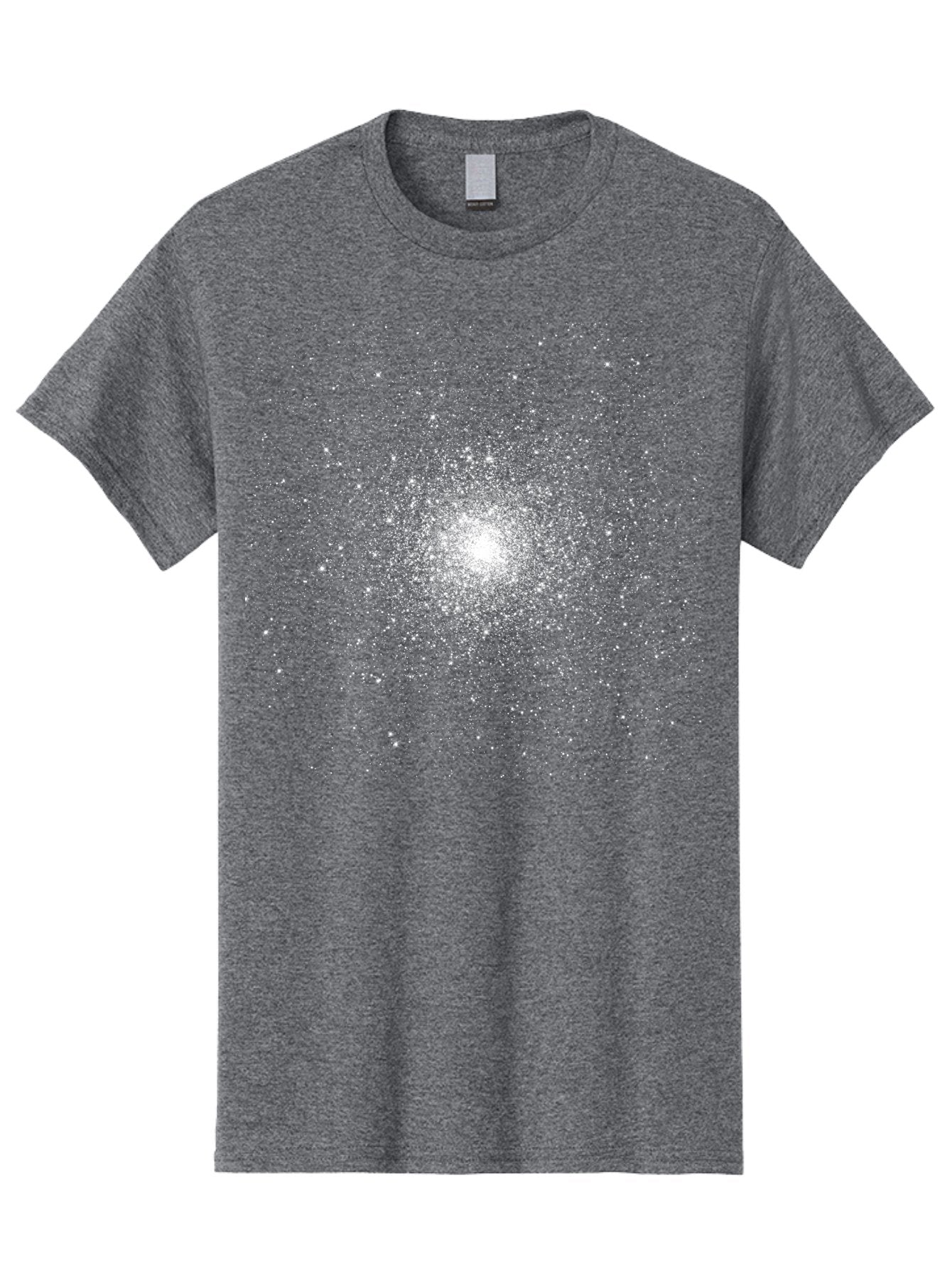 Star-Burst Men'S Graphic Tee, 100% Cotton, Comfortable Casual Summer Wear, Machine Washable, White Speckles, Burst Effect, Abstract Design, Light Particles, Glowing Center, Visual Effect, Motion Blur, Sparkling Dots Aac352 10