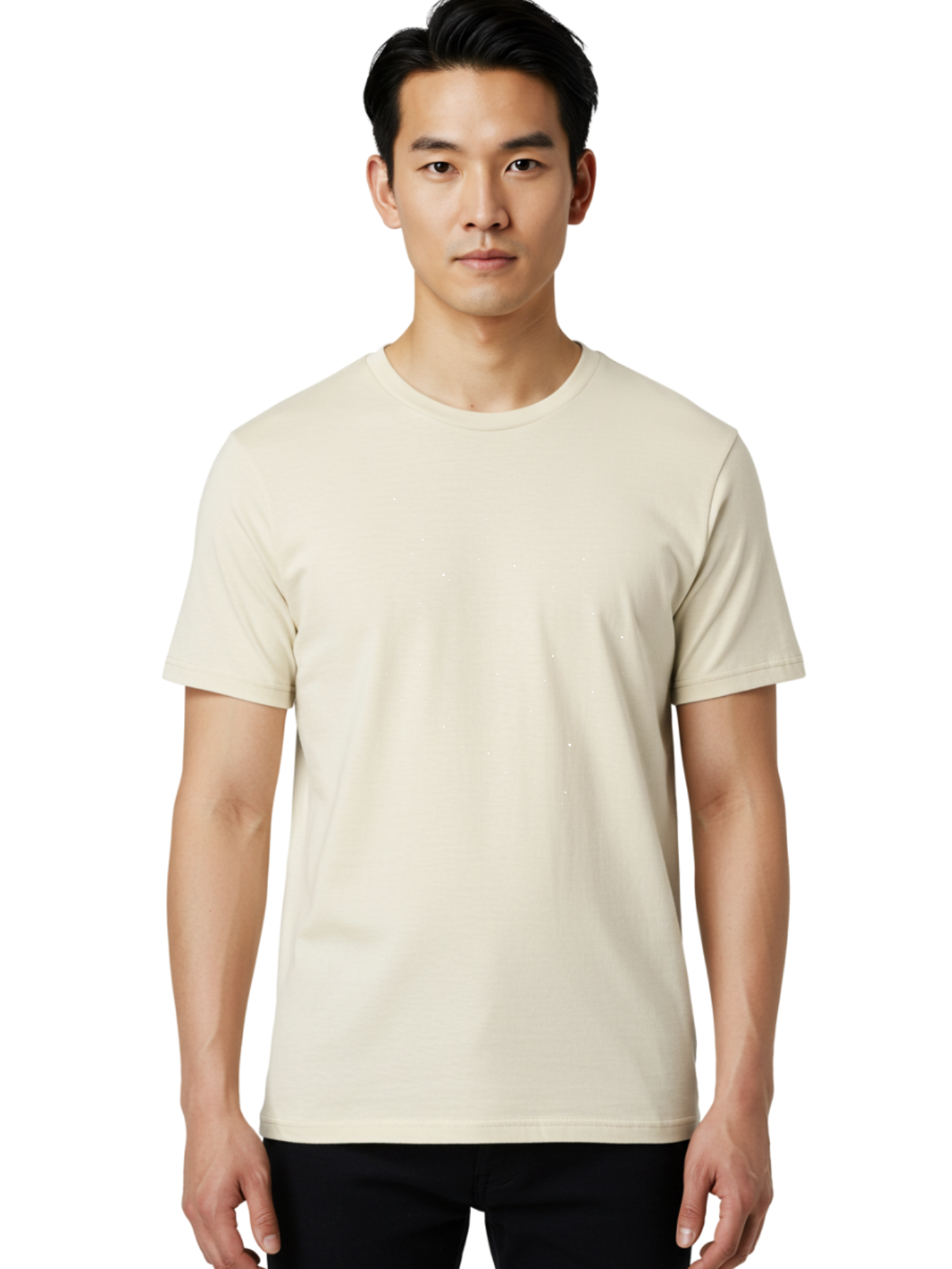 White-Dots Men'S Graphic Tee, 100% Cotton, Comfortable Casual Summer Wear, Machine Washable, White Particles, Random Particles, Small Particles, Scattered Elements, Abstract Texture, Dynamic Dots, Particle Effect Aac362