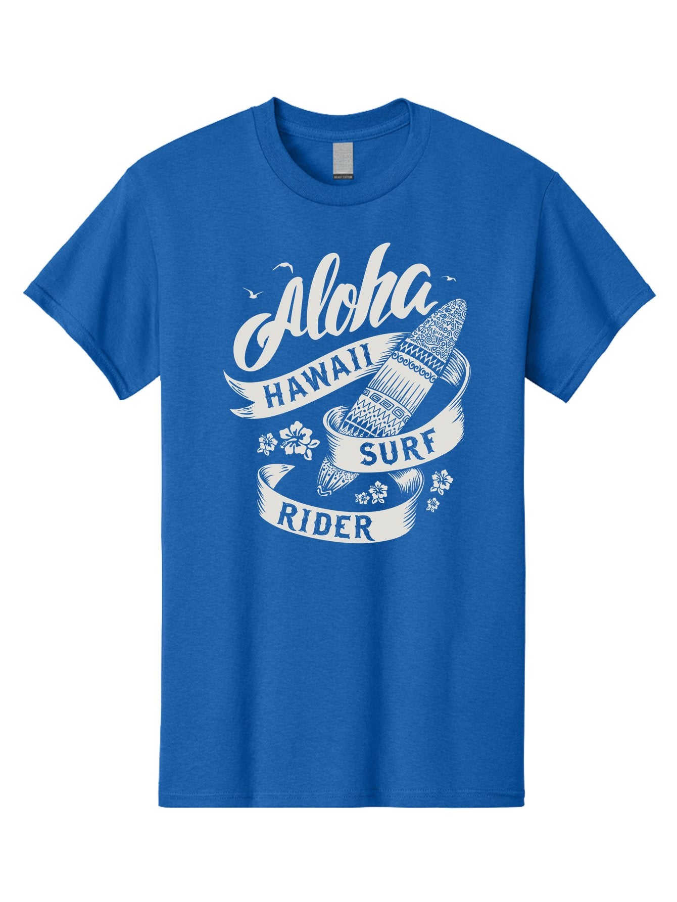 Aloha-Hawaii-Surf-Rider Men'S Graphic Tee, 100% Cotton, Comfortable Casual Summer Wear, Machine Washable, Surfboard Graphic, Hawaii Surf Culture, Aloha Spirit, Surfer Lifestyle, Tropical Vibes, Beachy Keiki, Surfing Adventure, Aac369 10