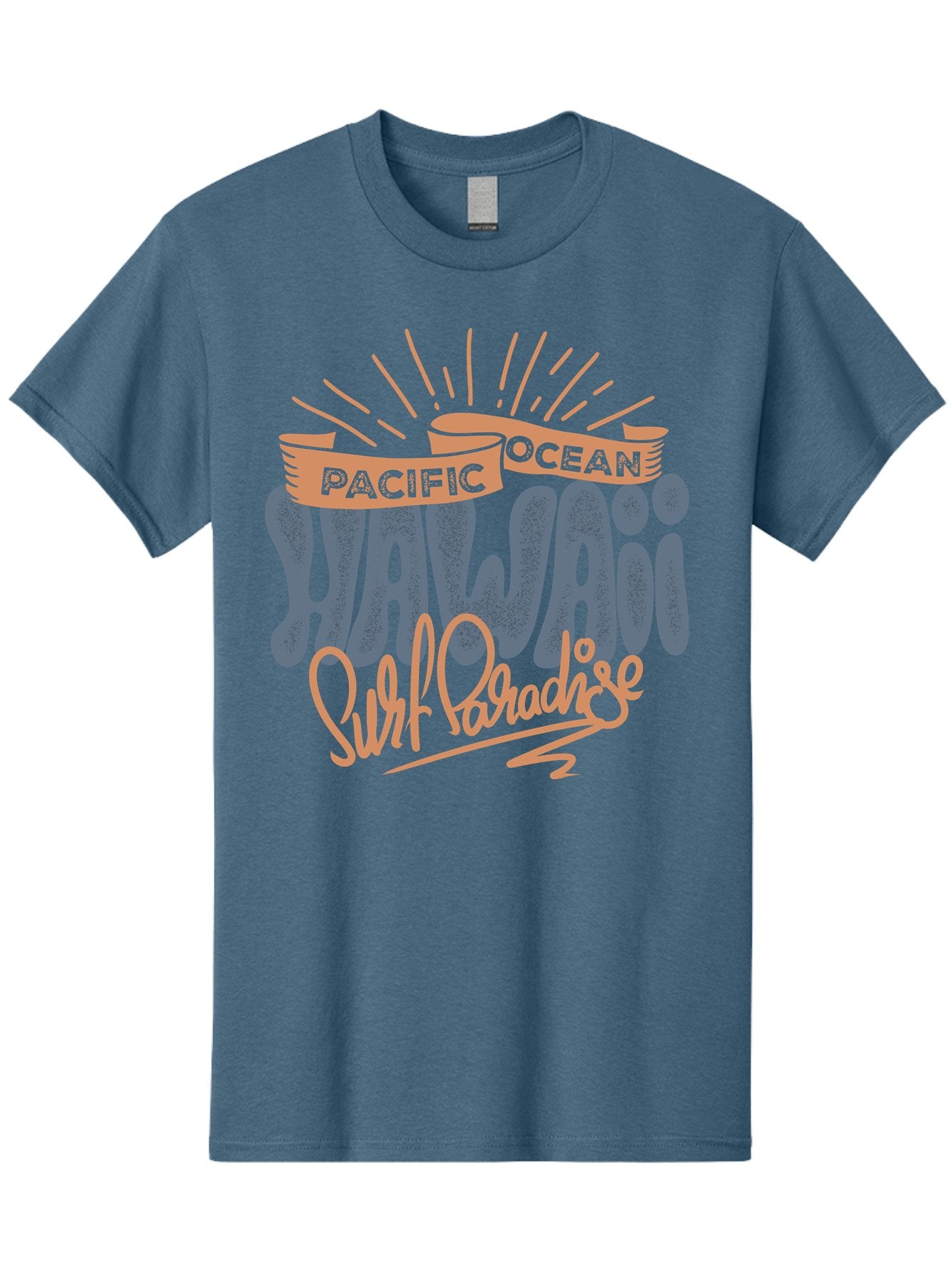 Pacific-Ocean-Wai-Anae-Surf-Paradise Men'S Graphic Tee, 100% Cotton, Comfortable Casual Summer Wear, Machine Washable, Hawaii Vacation, Pacific Ocean, Surf Paradise, Tropical Getaway, Beach Destination, Island Life, Surf Culture Aac371 6