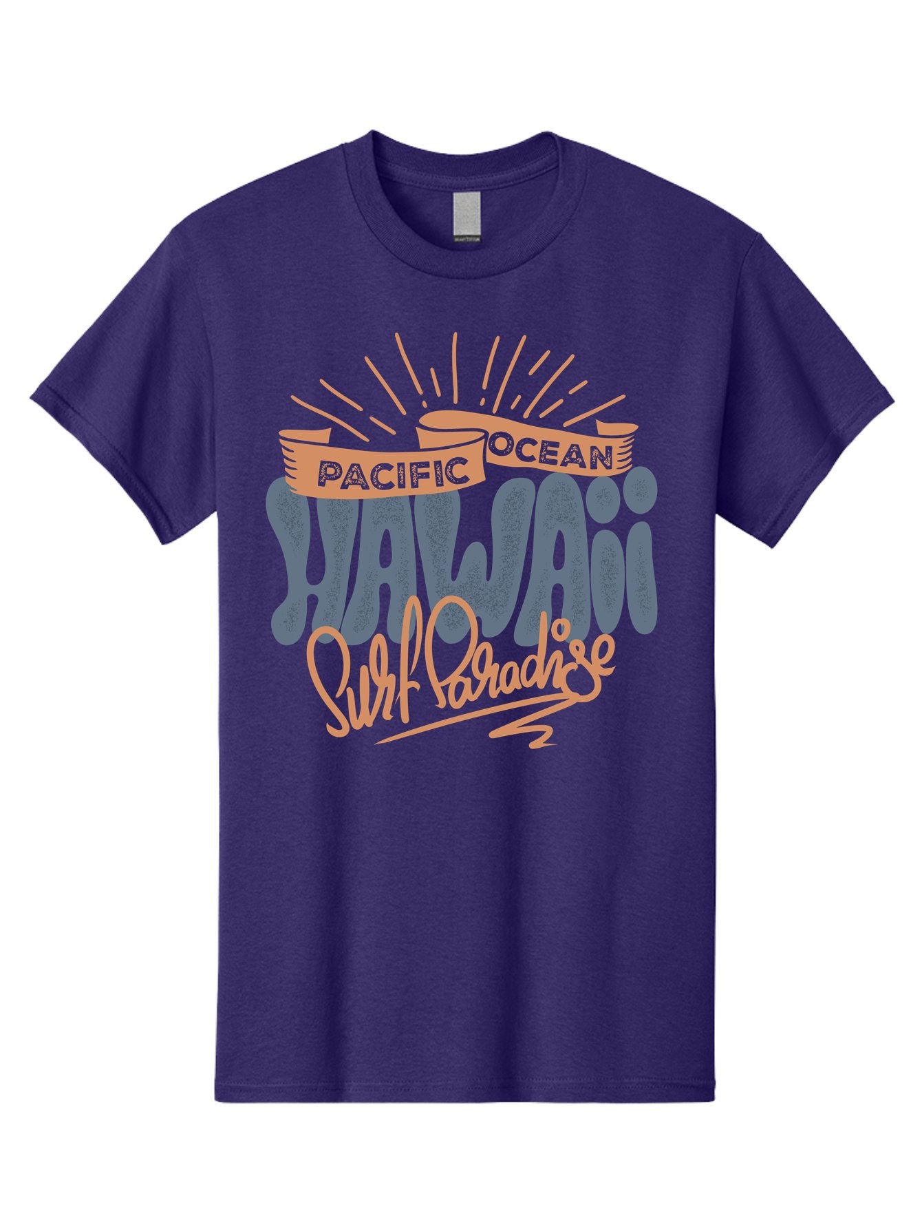 Pacific-Ocean-Wai-Anae-Surf-Paradise Men'S Graphic Tee, 100% Cotton, Comfortable Casual Summer Wear, Machine Washable, Hawaii Vacation, Pacific Ocean, Surf Paradise, Tropical Getaway, Beach Destination, Island Life, Surf Culture Aac371 11