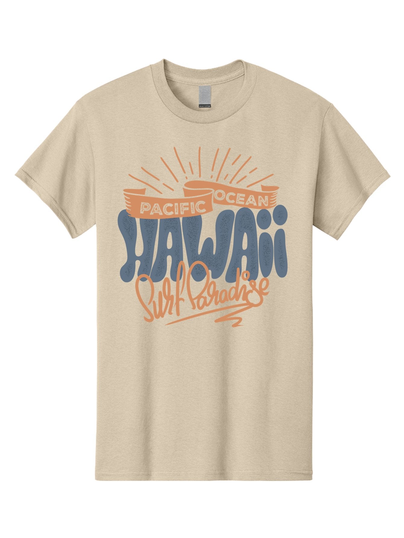 Pacific-Ocean-Wai-Anae-Surf-Paradise Men'S Graphic Tee, 100% Cotton, Comfortable Casual Summer Wear, Machine Washable, Hawaii Vacation, Pacific Ocean, Surf Paradise, Tropical Getaway, Beach Destination, Island Life, Surf Culture Aac371 14