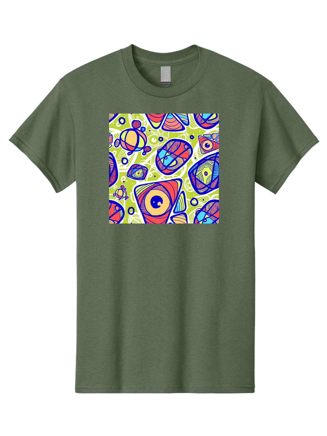 All-Seeing-Eyes Men'S Graphic Tee, 100% Cotton, Comfortable Casual Summer Wear, Machine Washable, Stylized Eyes, Abstract Shapes, Vibrant Colors, Bold Designs, Eye-Catching Patterns, Graphic Art, Tribal Motifs, Fantasy Elements, Aac375 29
