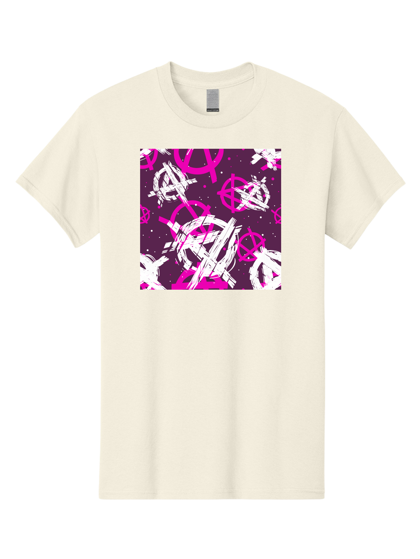 Anarchy-Symbols Men'S Graphic Tee, 100% Cotton, Comfortable Casual Summer Wear, Machine Washable, Anarchy Symbols, Protest Signs, Activist Graphics, Punk Rock Imagery, Chaotic Patterns, Abstract Art, Rebellion Motifs, Symbolic Expression, Aac377 29