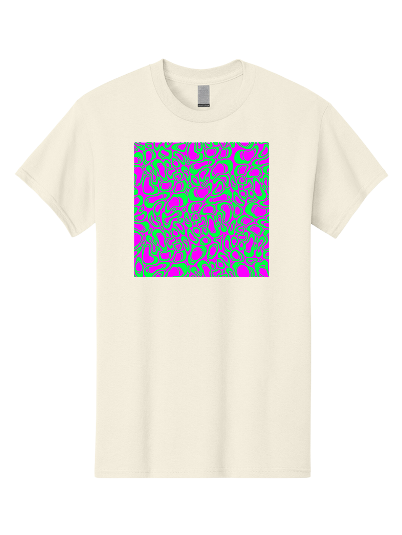 Magenta-And-Green-Pattern Men'S Graphic Tee, 100% Cotton, Comfortable Casual Summer Wear, Machine Washable, Leopard Print Pattern, Animal Print Design, Vibrant Colors, Bold Fashion Statement, Abstract Texture, Colorful Graphic Aac404 9