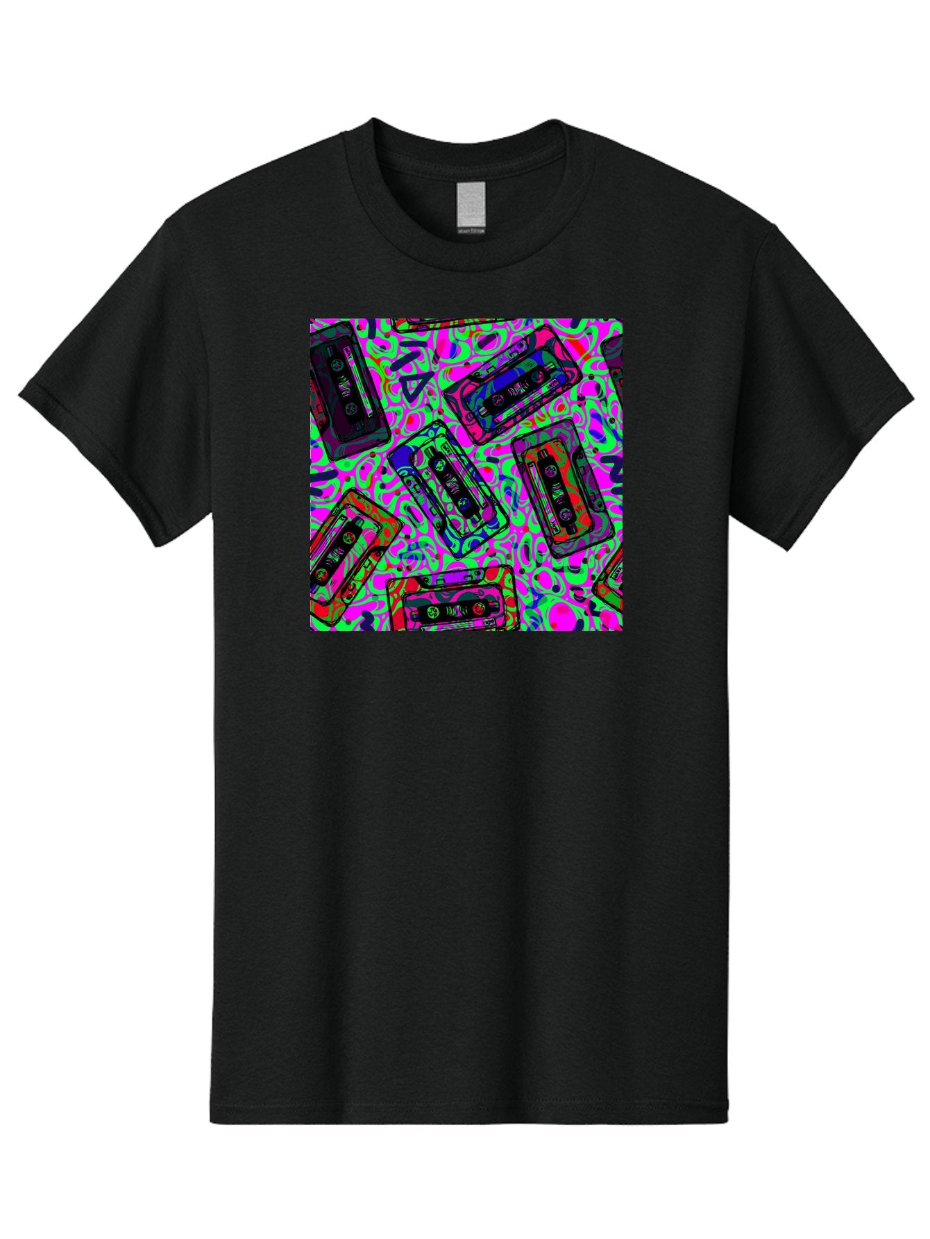 Mix-Tape Men'S Graphic Tee, 100% Cotton, Comfortable Casual Summer Wear, Machine Washable, Mix Tape Cassettes, Retro Music, Vintage Technology, Nostalgic Vibes, 80S And 90S Style, Cassette Tapes, Music Lover, Hipster Culture, Colorful Design Aac406 8