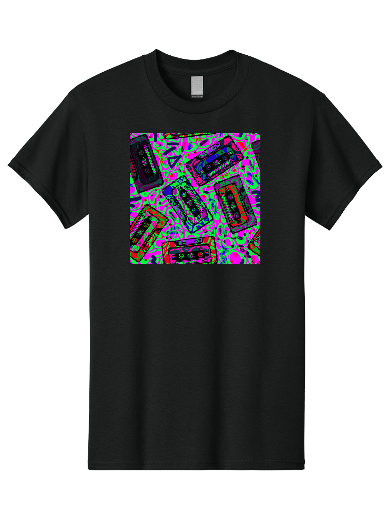 Mix-Tape Men'S Graphic Tee, 100% Cotton, Comfortable Casual Summer Wear, Machine Washable, Mix Tape Cassettes, Retro Music, Vintage Technology, Nostalgic Vibes, 80S And 90S Style, Cassette Tapes, Music Lover, Hipster Culture, Colorful Design Aac406 11