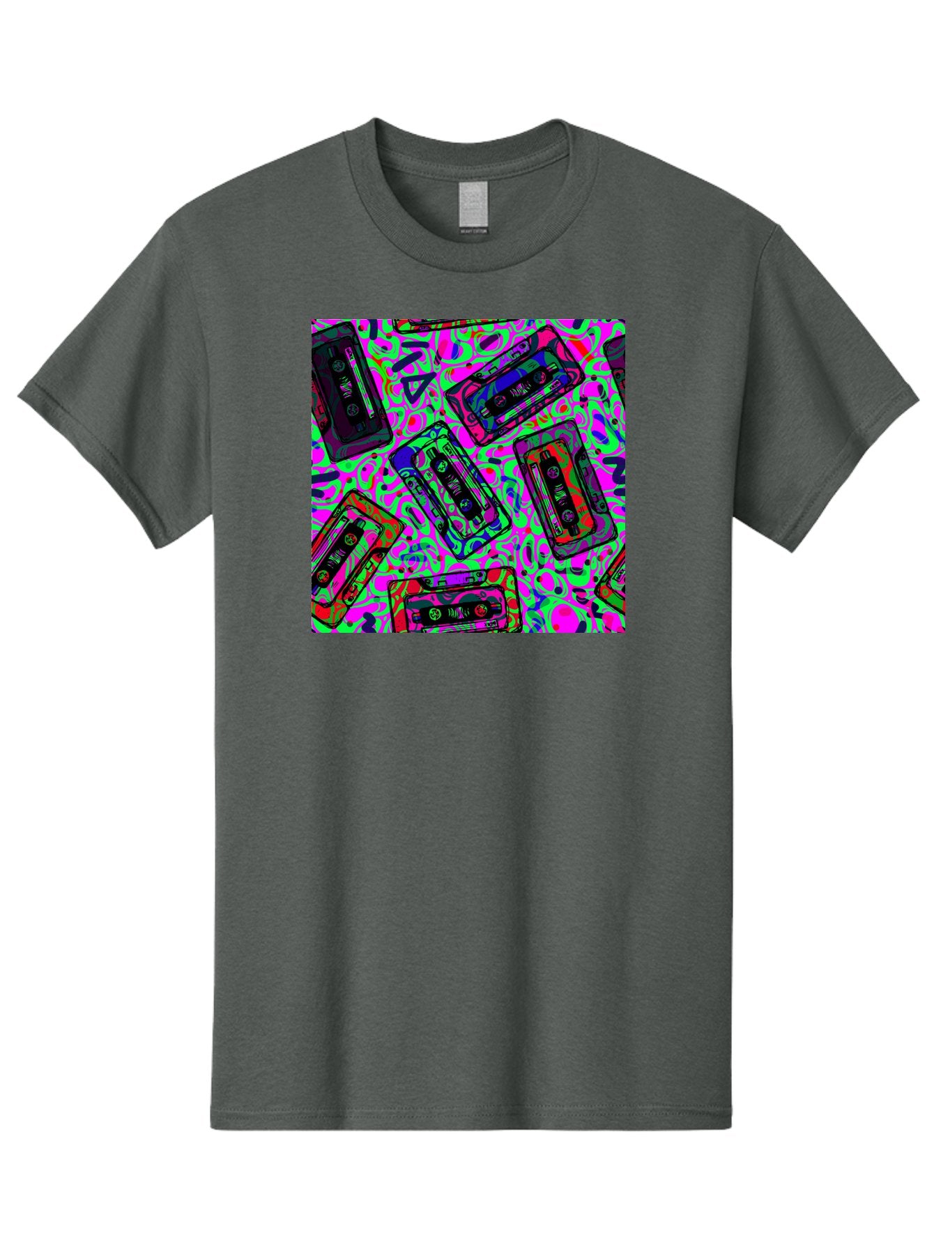 Mix-Tape Men'S Graphic Tee, 100% Cotton, Comfortable Casual Summer Wear, Machine Washable, Mix Tape Cassettes, Retro Music, Vintage Technology, Nostalgic Vibes, 80S And 90S Style, Cassette Tapes, Music Lover, Hipster Culture, Colorful Design Aac406 11