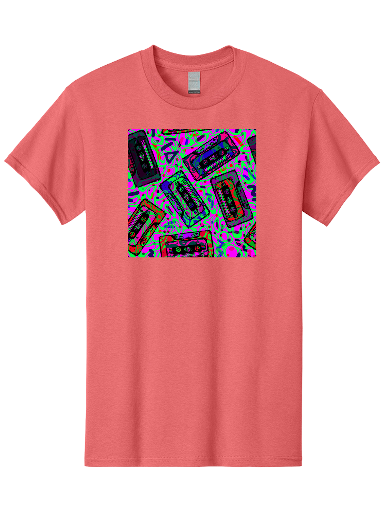 Mix-Tape Men'S Graphic Tee, 100% Cotton, Comfortable Casual Summer Wear, Machine Washable, Mix Tape Cassettes, Retro Music, Vintage Technology, Nostalgic Vibes, 80S And 90S Style, Cassette Tapes, Music Lover, Hipster Culture, Colorful Design Aac406 13