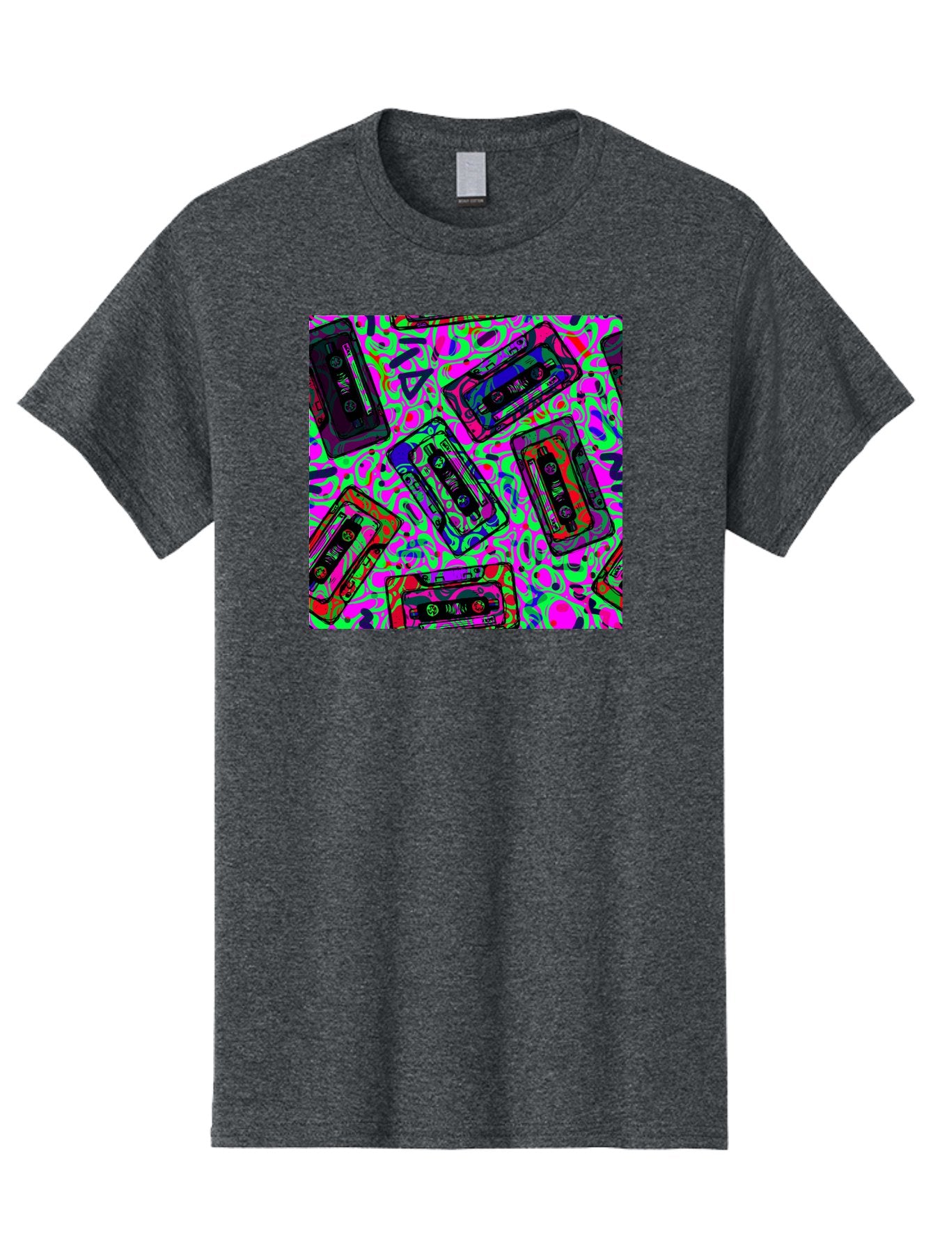 Mix-Tape Men'S Graphic Tee, 100% Cotton, Comfortable Casual Summer Wear, Machine Washable, Mix Tape Cassettes, Retro Music, Vintage Technology, Nostalgic Vibes, 80S And 90S Style, Cassette Tapes, Music Lover, Hipster Culture, Colorful Design Aac406 10