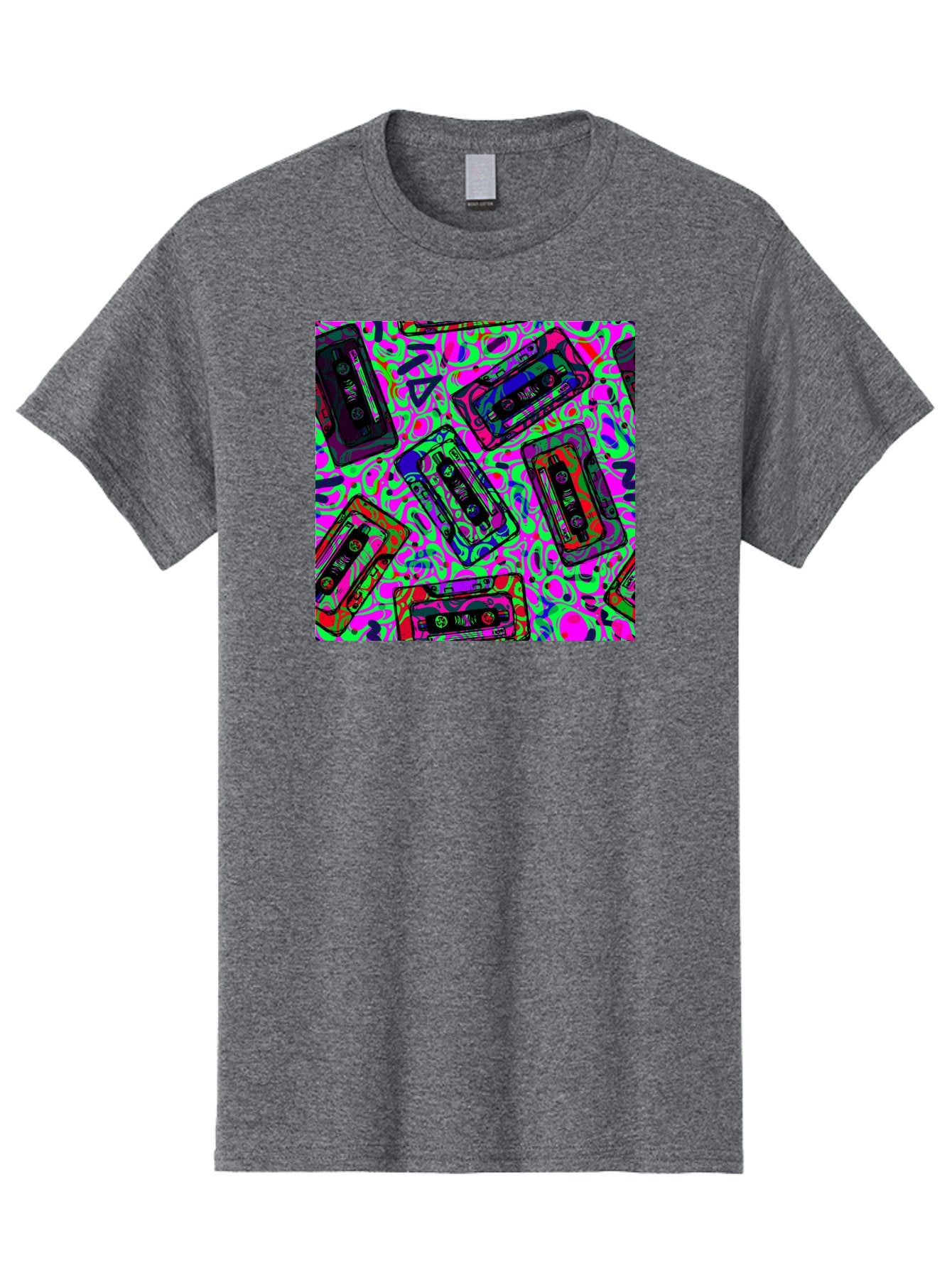 Mix-Tape Men'S Graphic Tee, 100% Cotton, Comfortable Casual Summer Wear, Machine Washable, Mix Tape Cassettes, Retro Music, Vintage Technology, Nostalgic Vibes, 80S And 90S Style, Cassette Tapes, Music Lover, Hipster Culture, Colorful Design Aac406 5