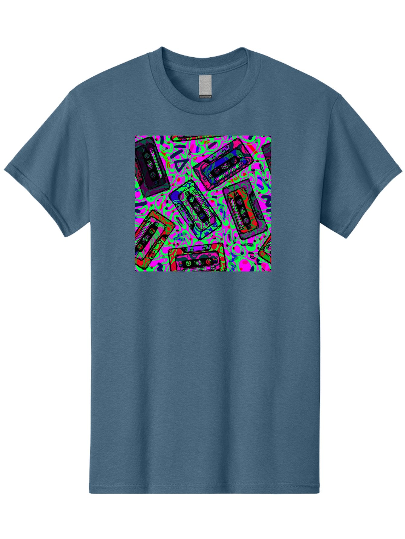 Mix-Tape Men'S Graphic Tee, 100% Cotton, Comfortable Casual Summer Wear, Machine Washable, Mix Tape Cassettes, Retro Music, Vintage Technology, Nostalgic Vibes, 80S And 90S Style, Cassette Tapes, Music Lover, Hipster Culture, Colorful Design Aac406 12