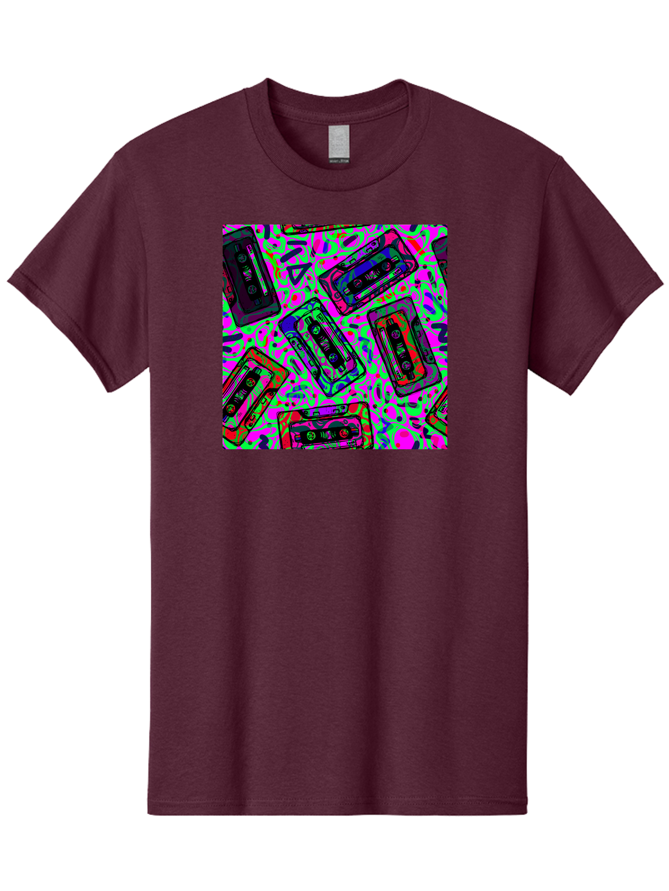 Mix-Tape Men'S Graphic Tee, 100% Cotton, Comfortable Casual Summer Wear, Machine Washable, Mix Tape Cassettes, Retro Music, Vintage Technology, Nostalgic Vibes, 80S And 90S Style, Cassette Tapes, Music Lover, Hipster Culture, Colorful Design Aac406 19
