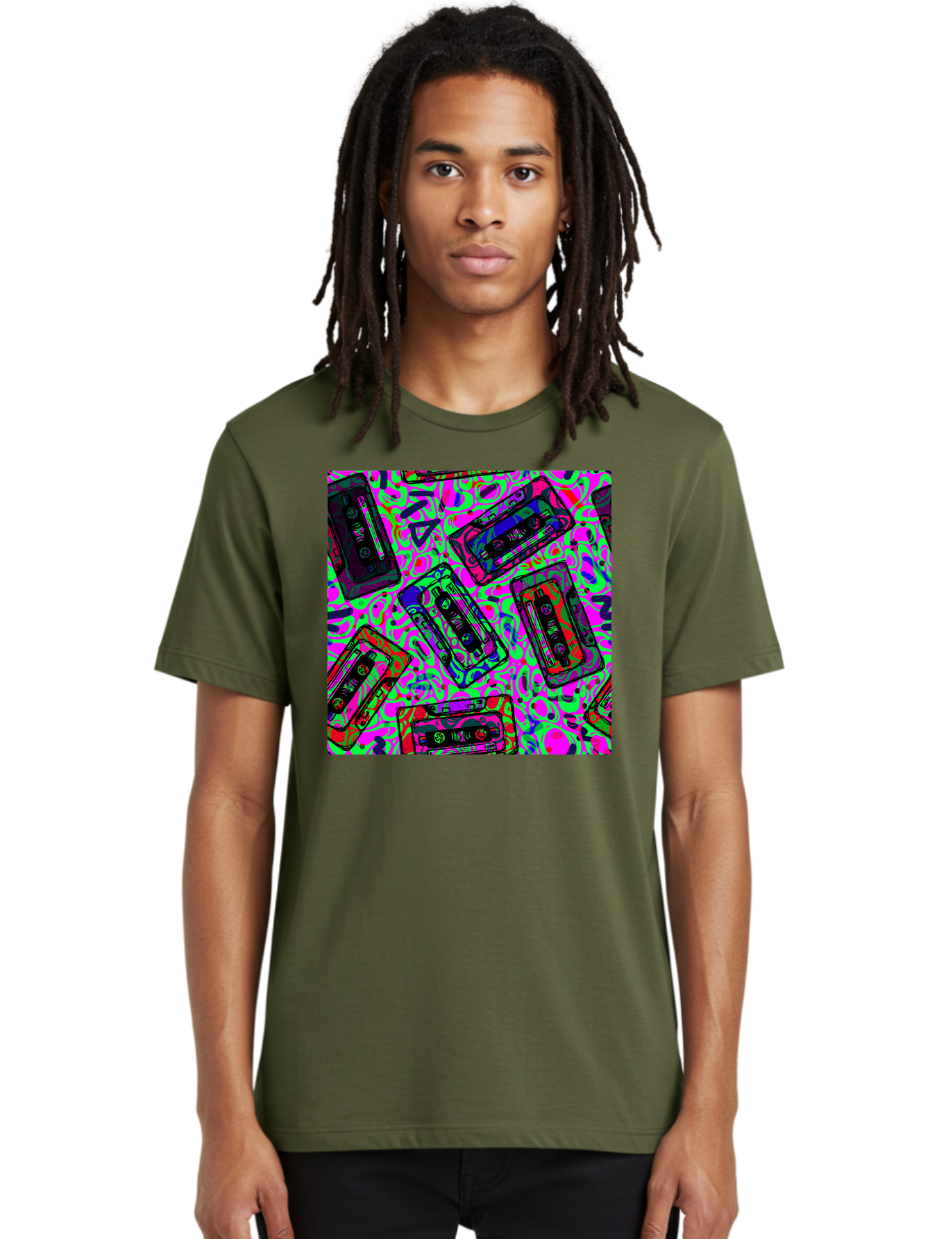 Mix-Tape Men'S Graphic Tee, 100% Cotton, Comfortable Casual Summer Wear, Machine Washable, Mix Tape Cassettes, Retro Music, Vintage Technology, Nostalgic Vibes, 80S And 90S Style, Cassette Tapes, Music Lover, Hipster Culture, Colorful Design Aac406 10