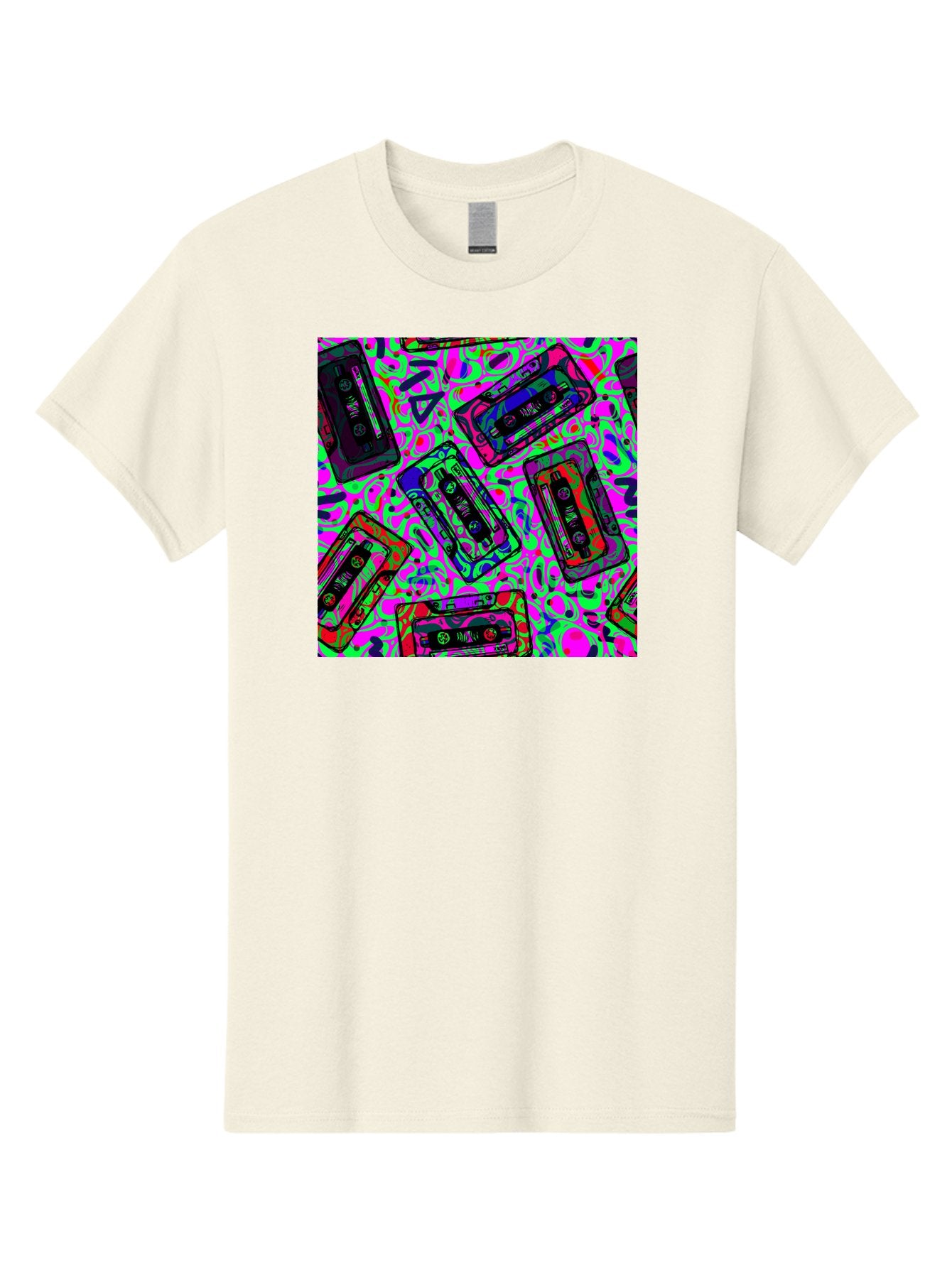 Mix-Tape Men'S Graphic Tee, 100% Cotton, Comfortable Casual Summer Wear, Machine Washable, Mix Tape Cassettes, Retro Music, Vintage Technology, Nostalgic Vibes, 80S And 90S Style, Cassette Tapes, Music Lover, Hipster Culture, Colorful Design Aac406 4