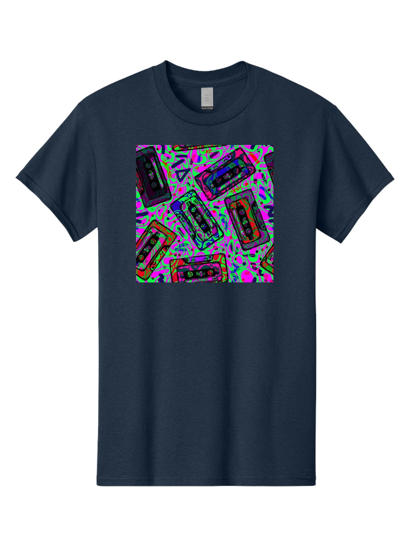 Mix-Tape Men'S Graphic Tee, 100% Cotton, Comfortable Casual Summer Wear, Machine Washable, Mix Tape Cassettes, Retro Music, Vintage Technology, Nostalgic Vibes, 80S And 90S Style, Cassette Tapes, Music Lover, Hipster Culture, Colorful Design Aac406 14