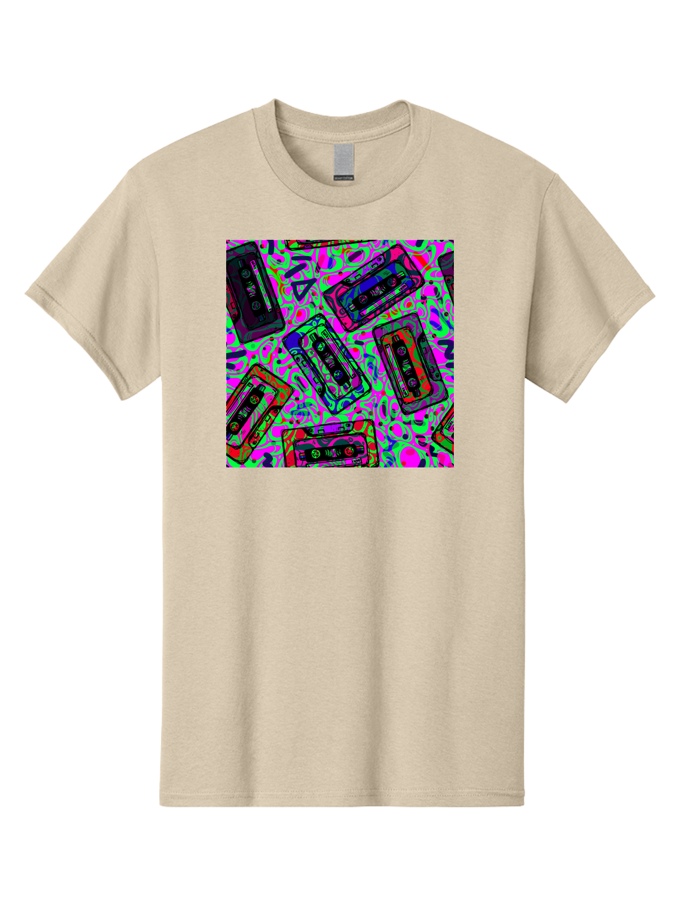 Mix-Tape Men'S Graphic Tee, 100% Cotton, Comfortable Casual Summer Wear, Machine Washable, Mix Tape Cassettes, Retro Music, Vintage Technology, Nostalgic Vibes, 80S And 90S Style, Cassette Tapes, Music Lover, Hipster Culture, Colorful Design Aac406 21