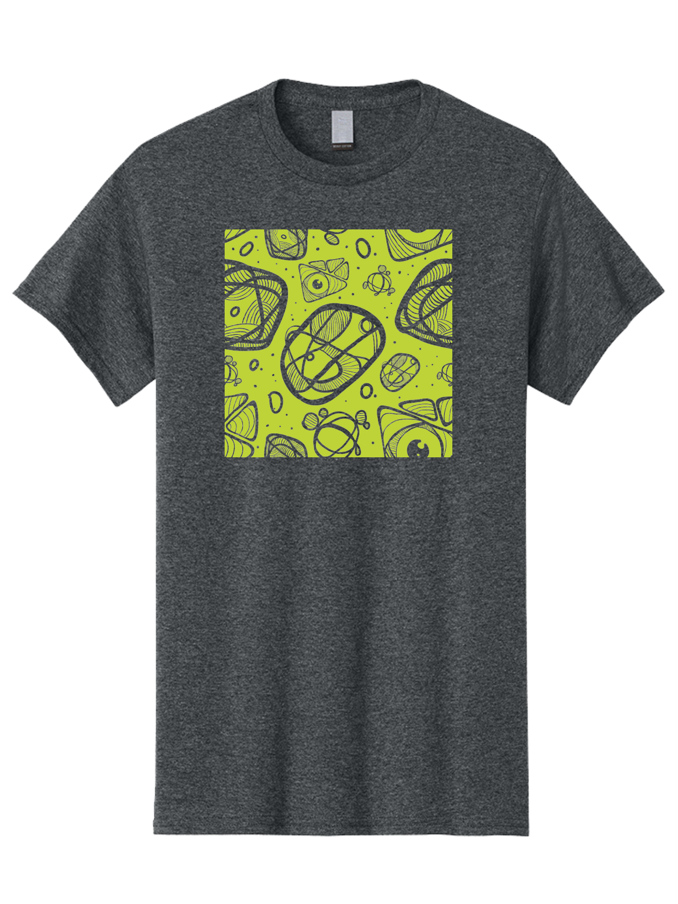 Ocean-Life Men'S Graphic Tee, 100% Cotton, Comfortable Casual Summer Wear, Machine Washable, Stylish Fish Illustrations, Ocean Creatures, Abstract Art, White Line Drawings, Playful Patterns, Whimsical Designs, Food-Inspired Artwork, Aac409 23