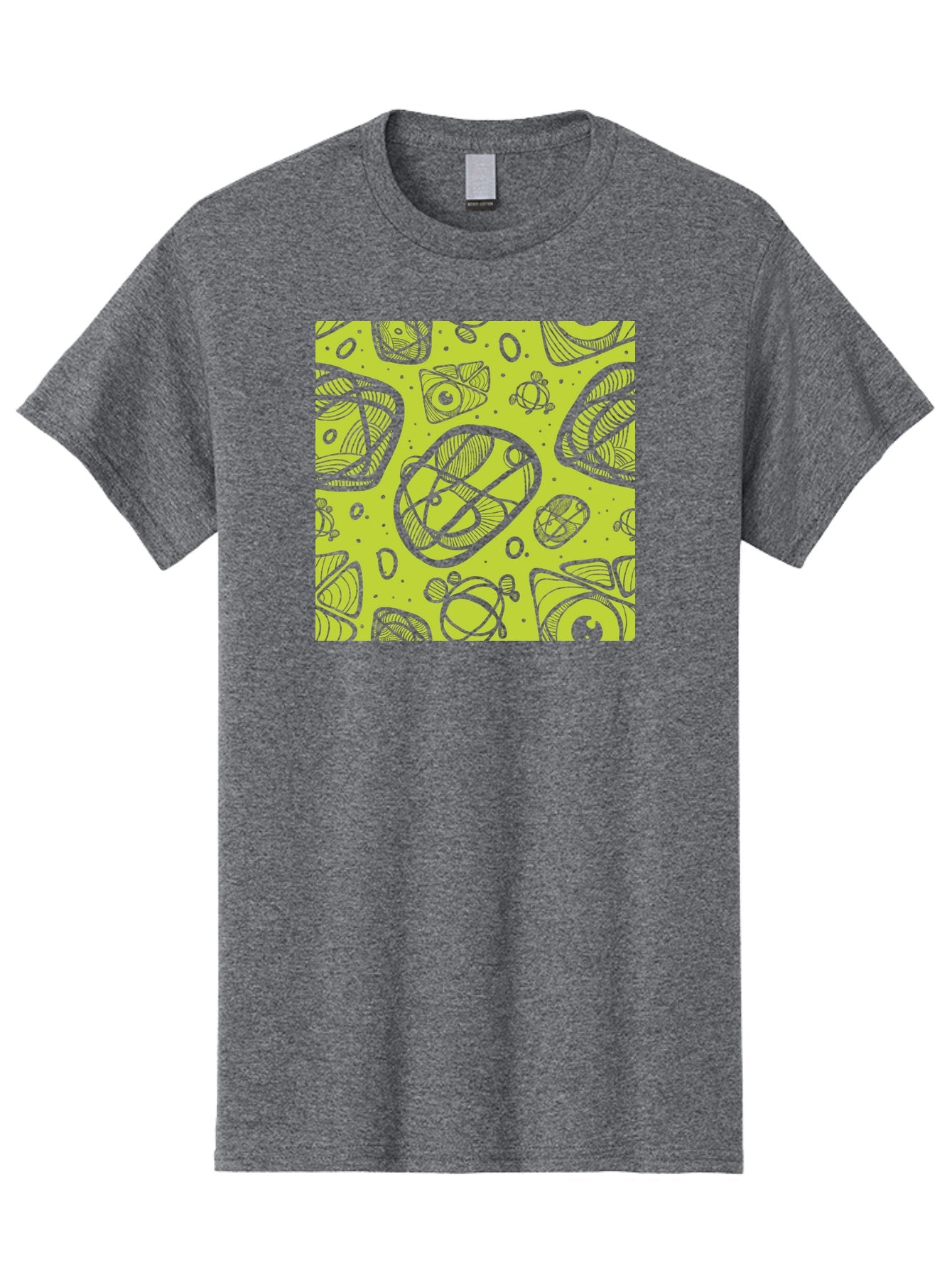 Ocean-Life Men'S Graphic Tee, 100% Cotton, Comfortable Casual Summer Wear, Machine Washable, Stylish Fish Illustrations, Ocean Creatures, Abstract Art, White Line Drawings, Playful Patterns, Whimsical Designs, Food-Inspired Artwork, Aac409 10