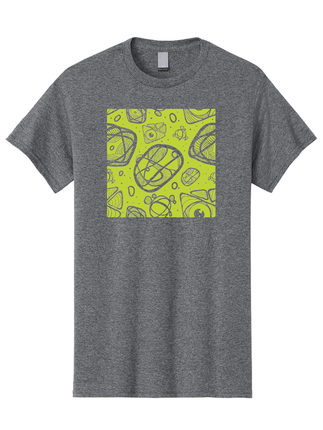 Ocean-Life Men'S Graphic Tee, 100% Cotton, Comfortable Casual Summer Wear, Machine Washable, Stylish Fish Illustrations, Ocean Creatures, Abstract Art, White Line Drawings, Playful Patterns, Whimsical Designs, Food-Inspired Artwork, Aac409 27