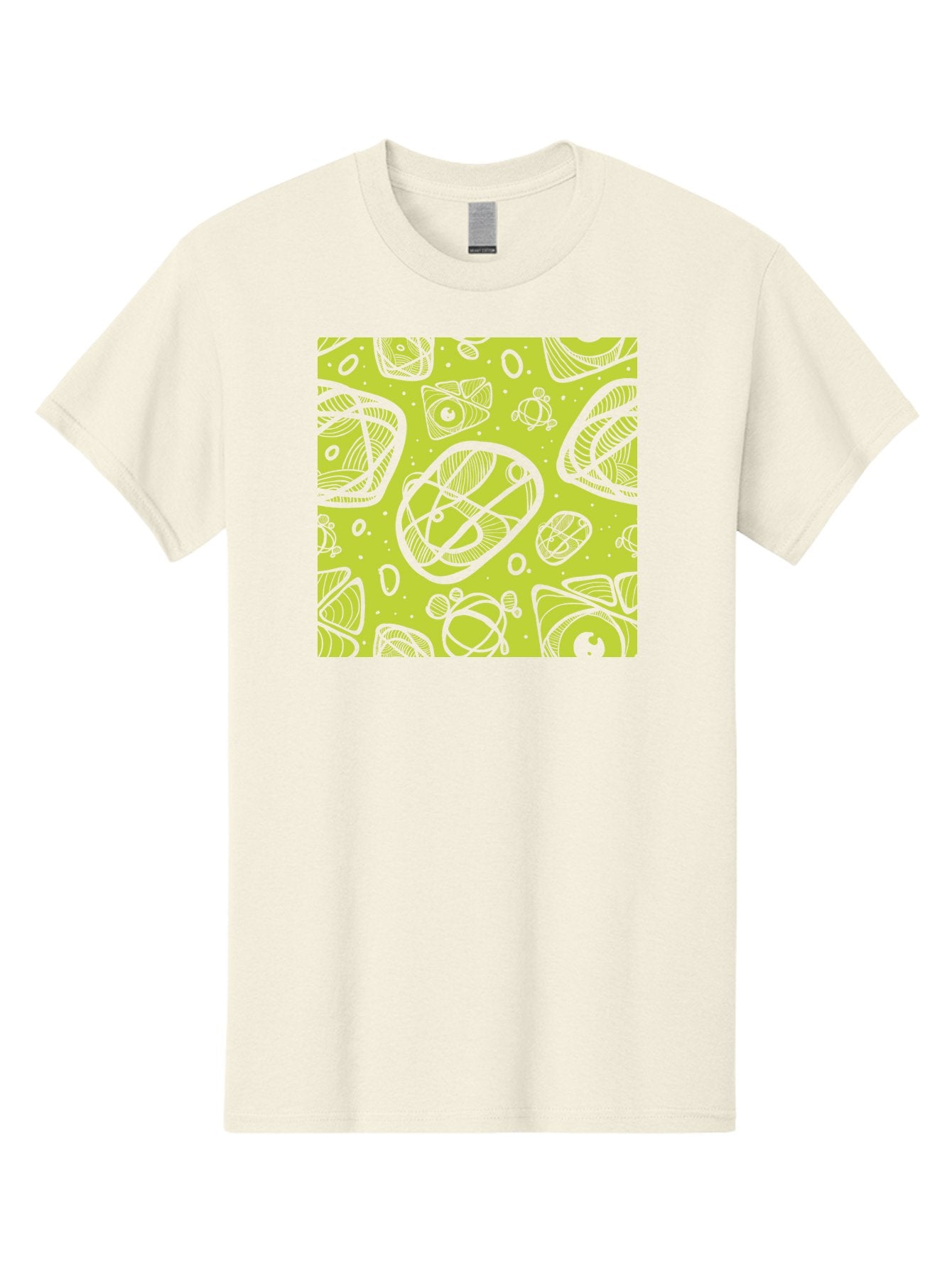 Ocean-Life Men'S Graphic Tee, 100% Cotton, Comfortable Casual Summer Wear, Machine Washable, Stylish Fish Illustrations, Ocean Creatures, Abstract Art, White Line Drawings, Playful Patterns, Whimsical Designs, Food-Inspired Artwork, Aac409