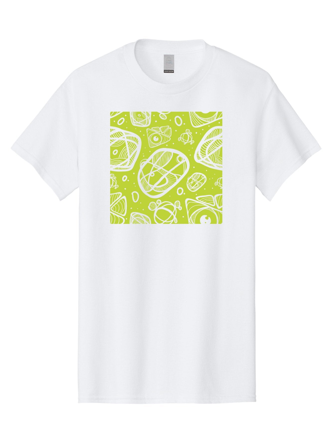 Ocean-Life Men'S Graphic Tee, 100% Cotton, Comfortable Casual Summer Wear, Machine Washable, Stylish Fish Illustrations, Ocean Creatures, Abstract Art, White Line Drawings, Playful Patterns, Whimsical Designs, Food-Inspired Artwork, Aac409 12