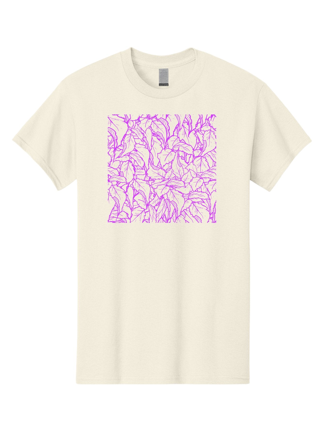 Tropical-Foliage Men'S Graphic Tee, 100% Cotton, Comfortable Casual Summer Wear, Machine Washable, Tropical Leaves, Leaf Pattern, Neon Pink, Cyan Background, Abstract Design, Botanical Art, Vibrant Colors, Summer Feel, Exotic Plants, Aac427 7